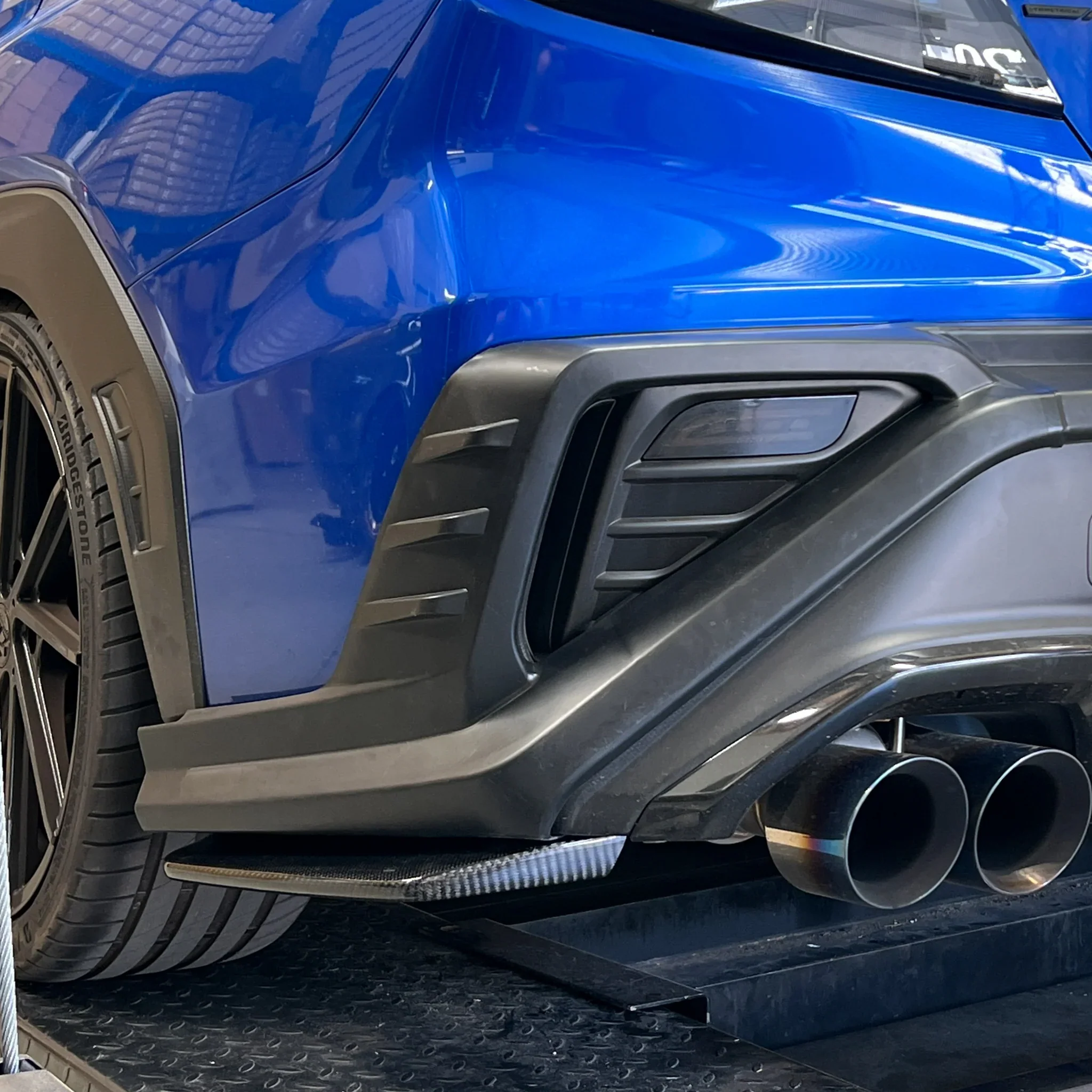 DMAKER D-Spec Paint Matched Rear Bumper Covers (3-Piece) For 2022+ Subaru WRX VB [Paint Matched] - Image 7