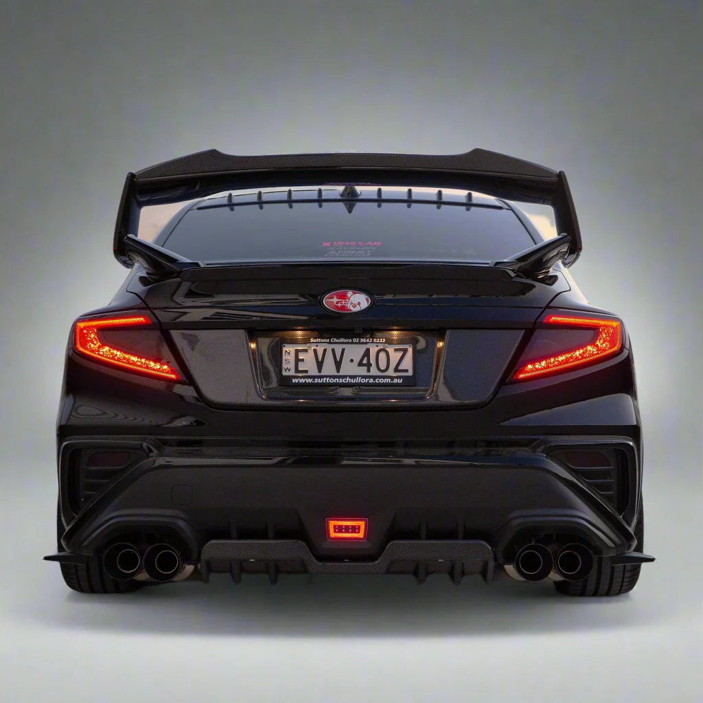 DMAKER RWN-Spec STI Wing Spoiler Add-On For 2022+ Subaru WRX VB [Carbon Fibre] - Image 8