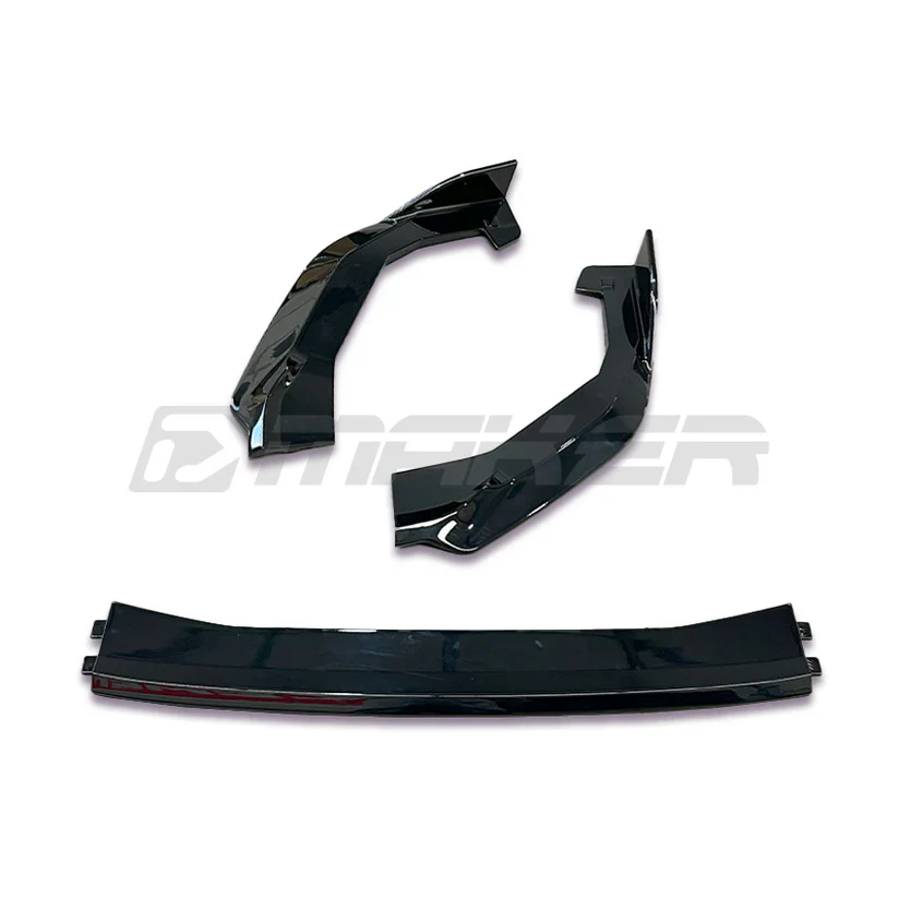 DMAKER STI-Spec V2 Front Lip/Under Spoiler (3-Piece) For 2022+ Subaru WRX VB [Crystal Black] - Image 6