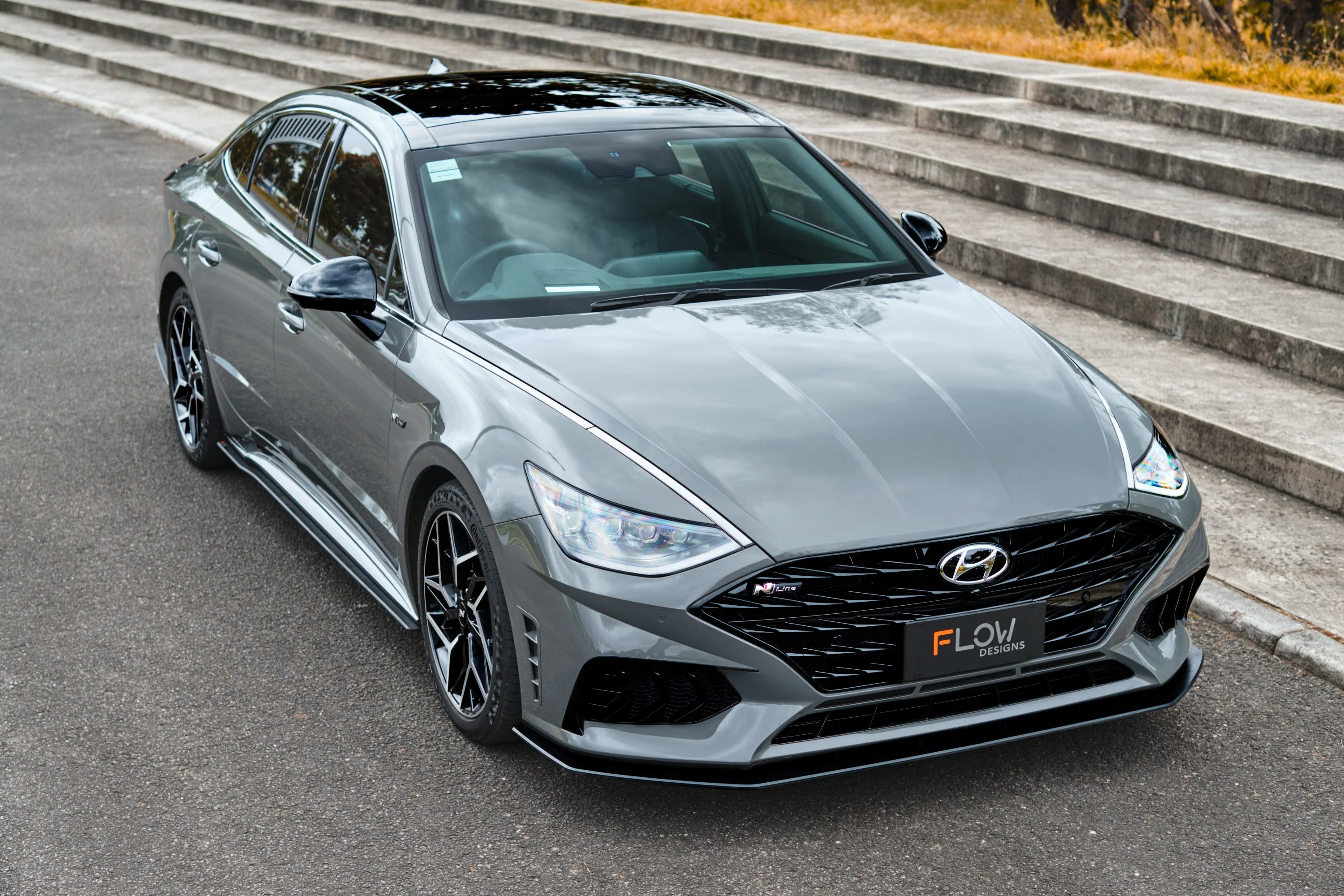 Flow Designs DN8 Sonata N Line (2020-2023) Front Lip Splitter [GLOSS BLACK] - Image 3