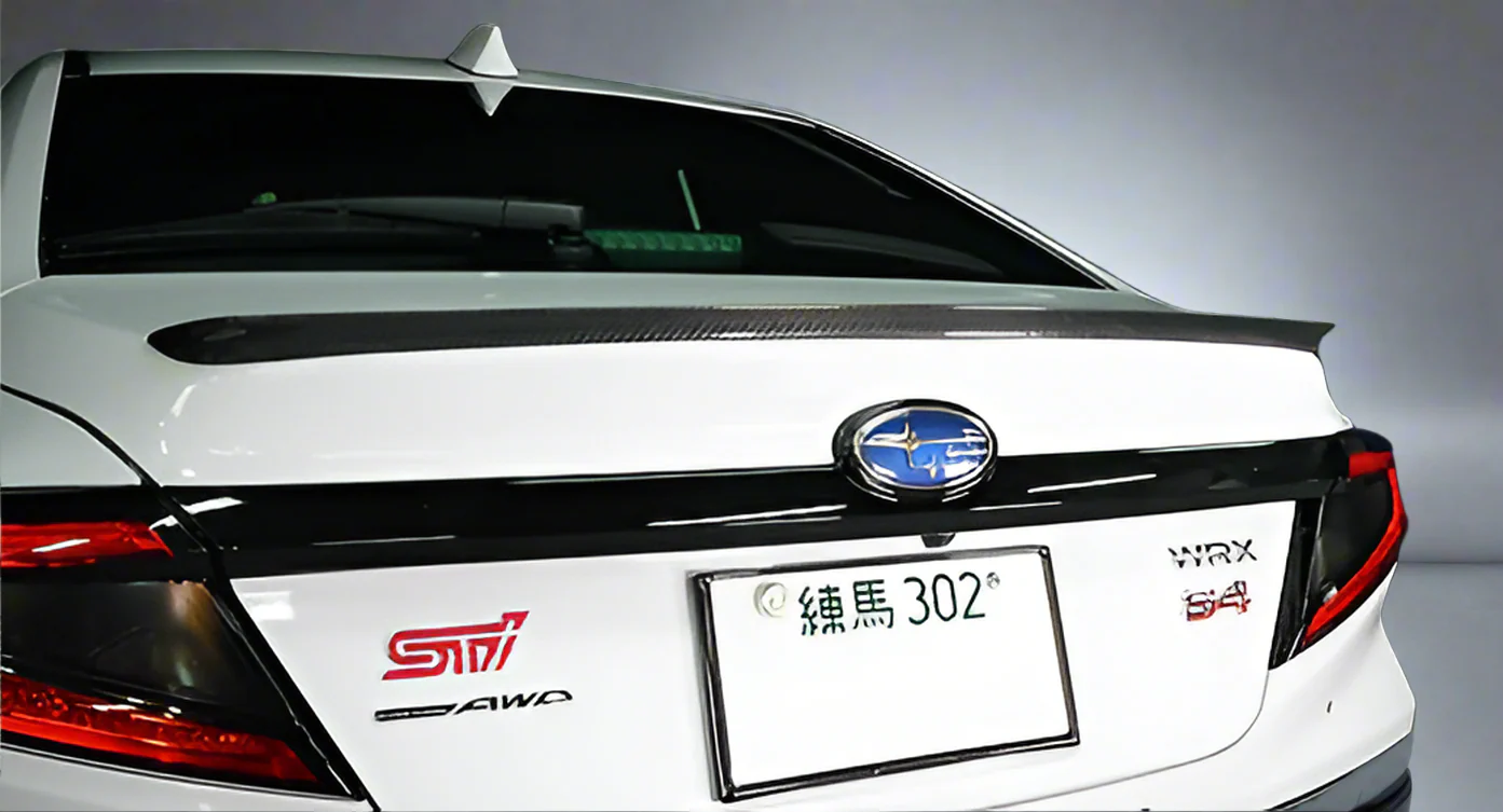 Automodellista Boot Lid Lip Spoiler For 2022+ Subaru WRX VB [Dry Carbon] - Image 2