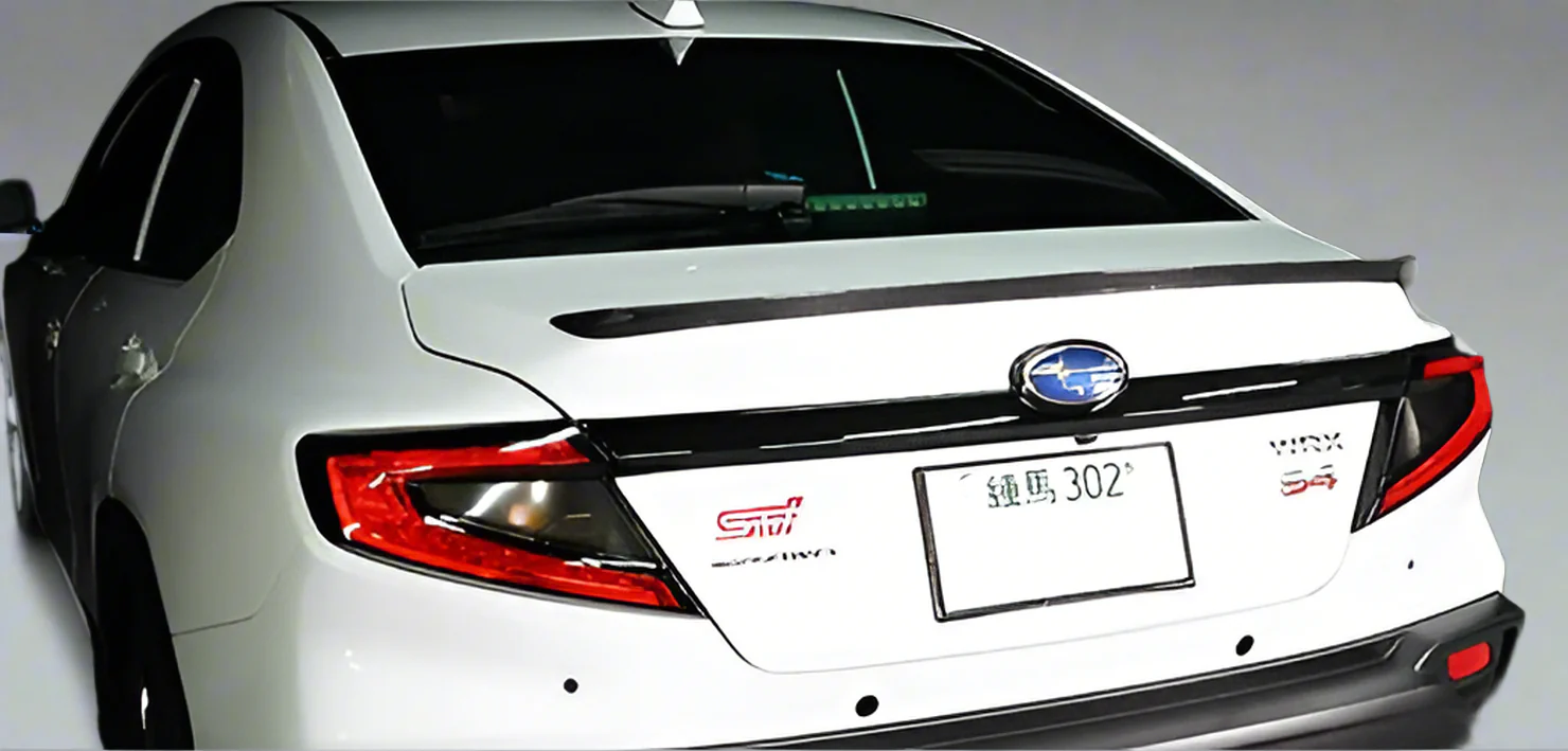 Automodellista Boot Lid Lip Spoiler For 2022+ Subaru WRX VB [Dry Carbon] - Image 3