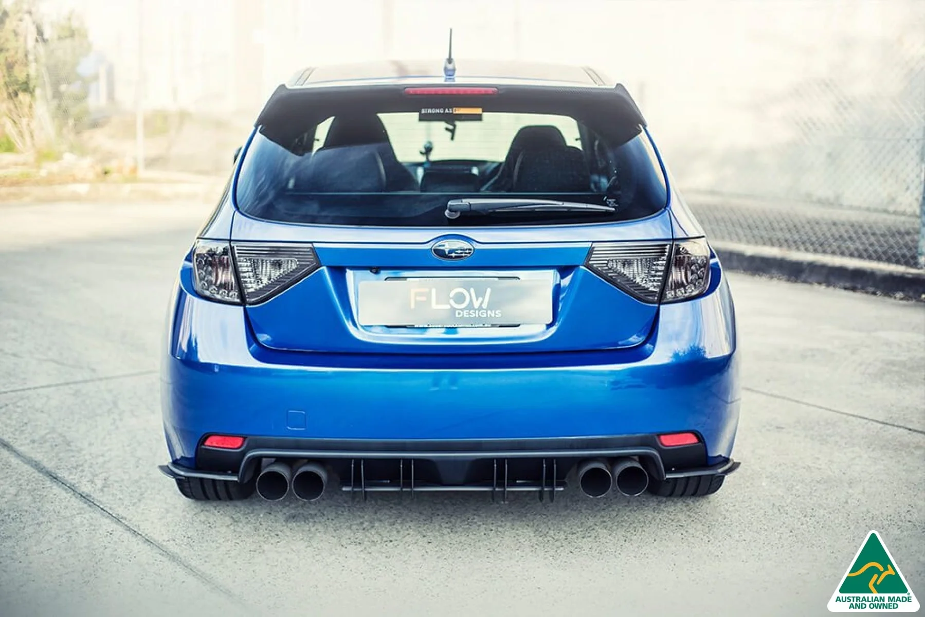 Flow Designs Flow-Lock Rear Diffuser for Subaru Impreza WRX & STI G3 Hatch FL - Image 8