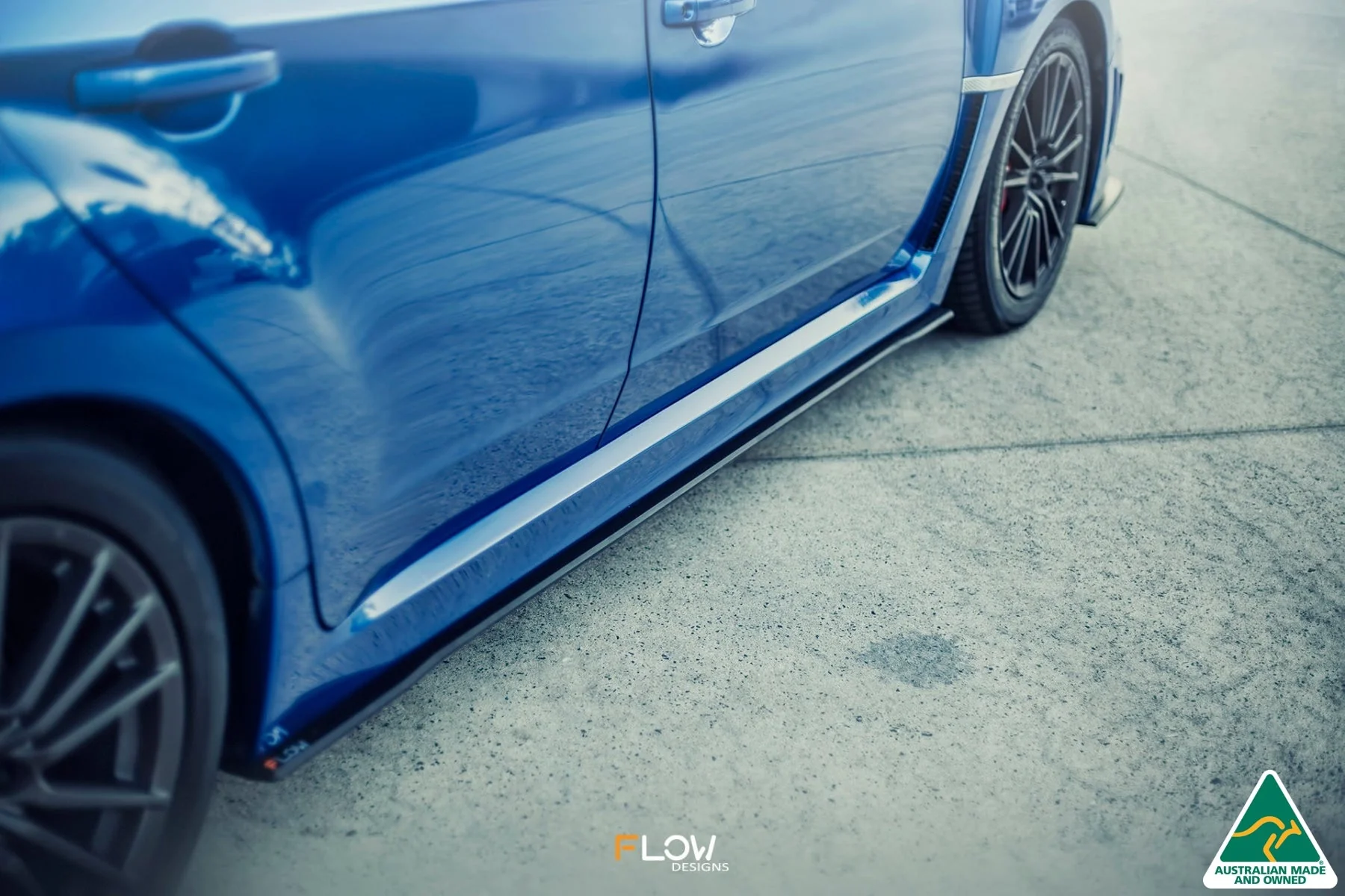 Flow Designs Side Skirt Splitters for Subaru Impreza WRX & STI G3 Hatch FL [Pair] - Image 2