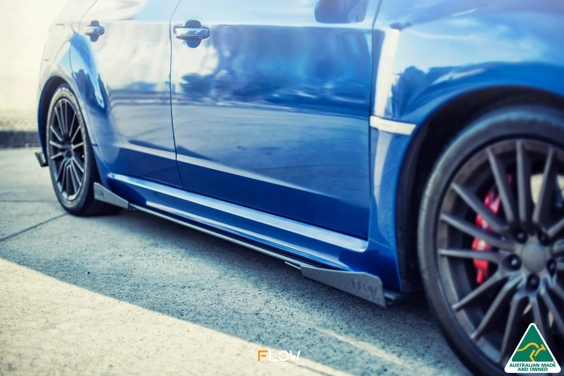 Flow Designs Side Skirt Splitters for Subaru Impreza WRX & STI G3 Hatch FL [Pair] - Image 6