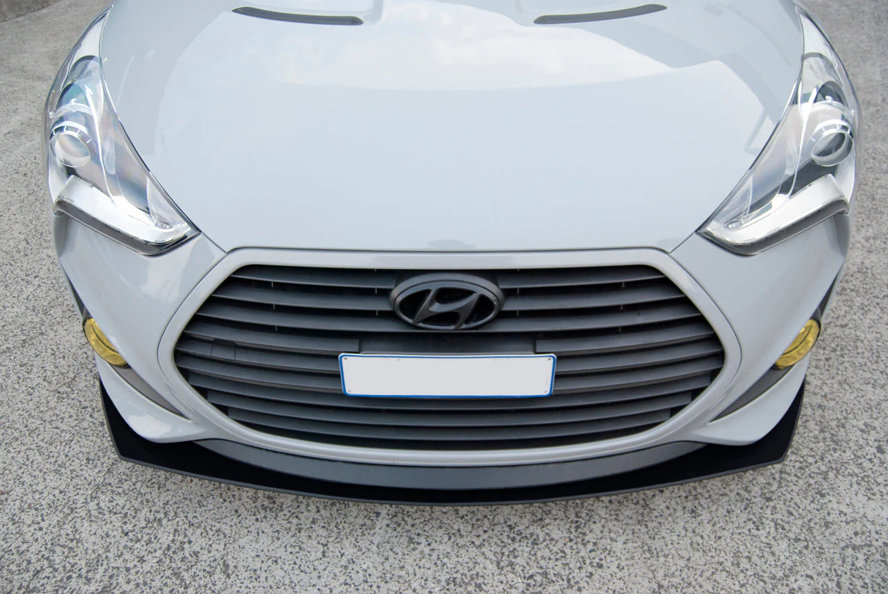 Flow Designs Veloster SR Turbo Front Lip Splitter [GLOSS BLACK] - Image 7