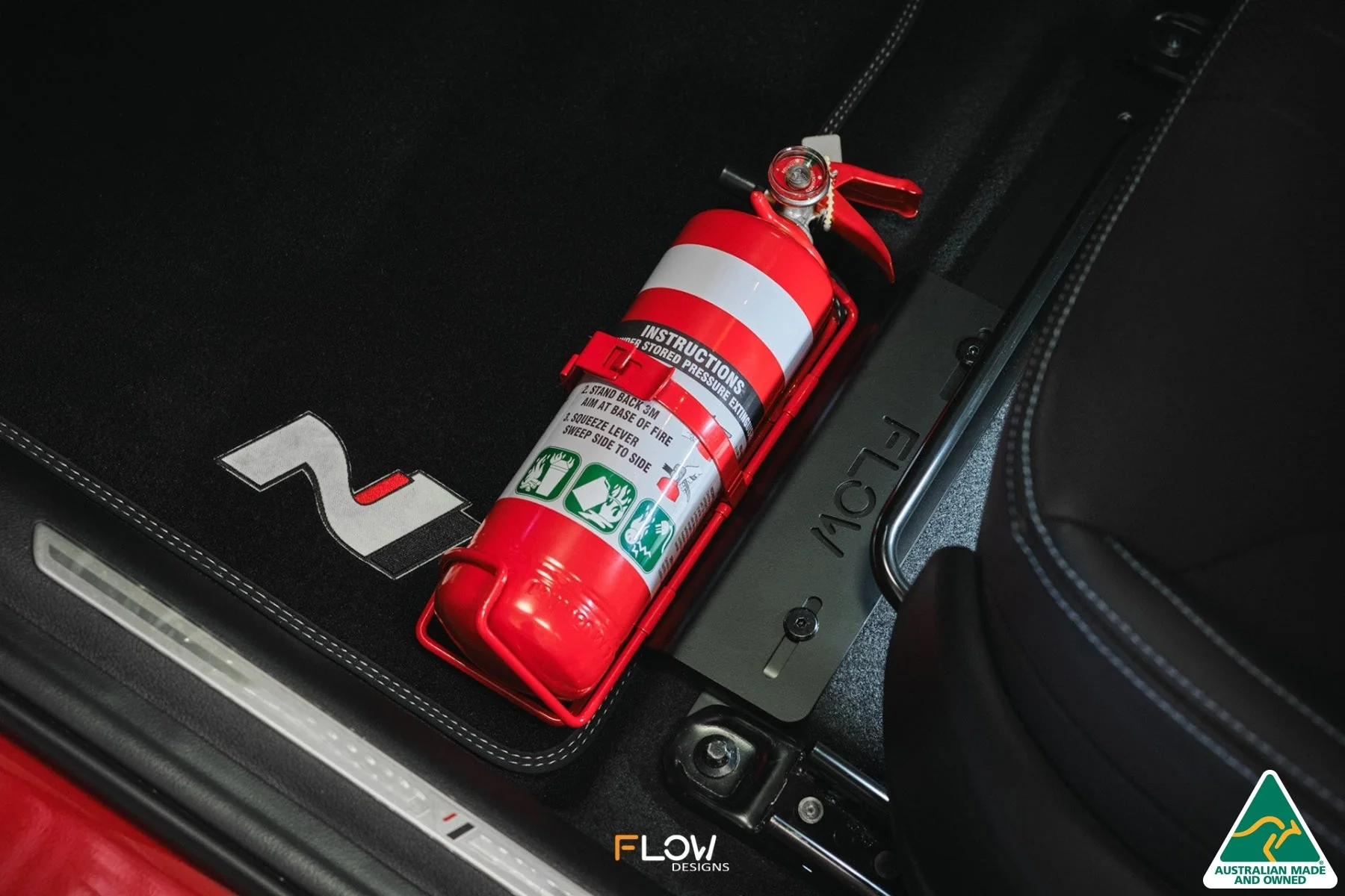 Flow Designs i20N BC3 Adjustable Fire Extinguisher Bracket/Mount - Image 6