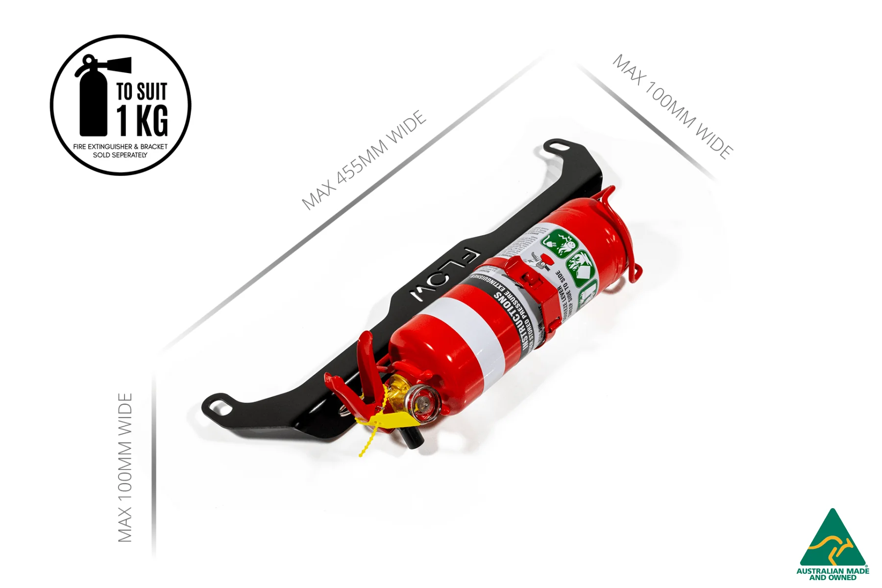 Flow Designs i30 Fire Extinguisher Bracket/Mount - Image 5