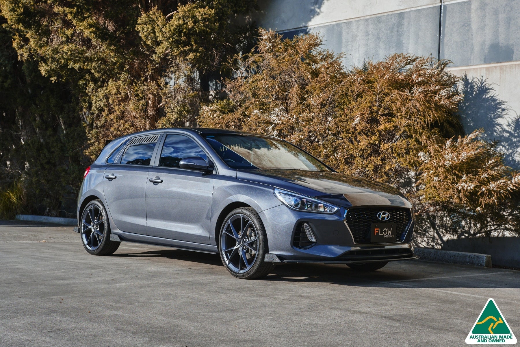 Flow Designs i30 Hatch PD1, PD2 (2018-2020) Front Lip Splitter Extensions - Pair - Image 6