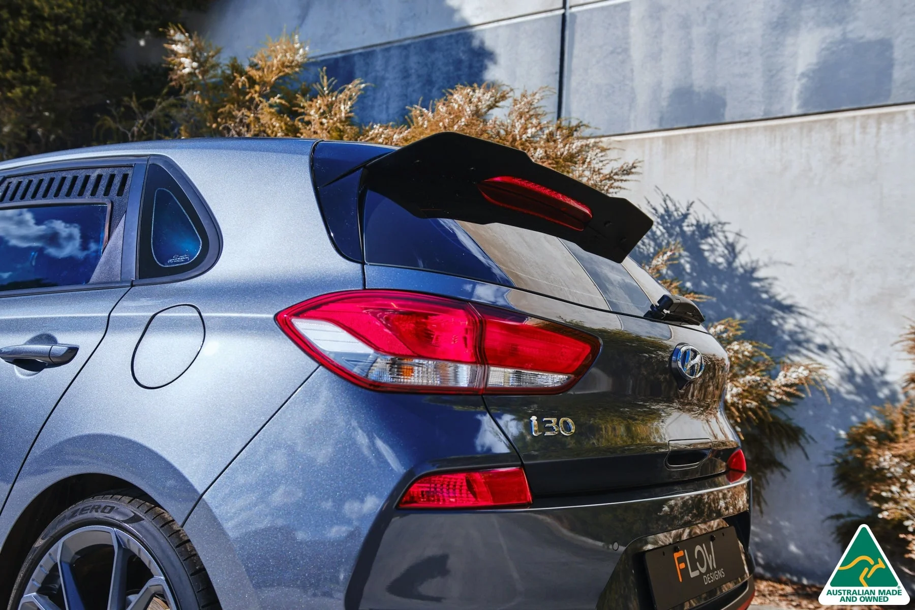 Flow Designs i30 Hatch PD1, PD2 (2018-2020) Rear Spoiler Extension - Image 6