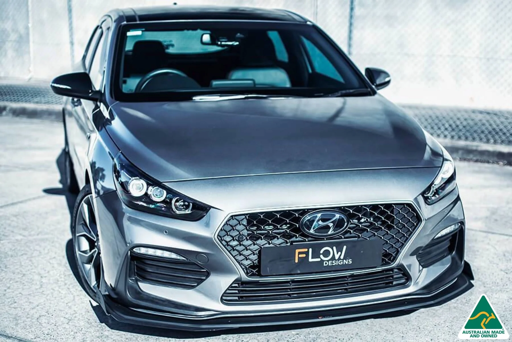 Flow Designs i30 N Line Hatch PD (2018+) Front Lip Splitter Winglets - Pair - Image 6