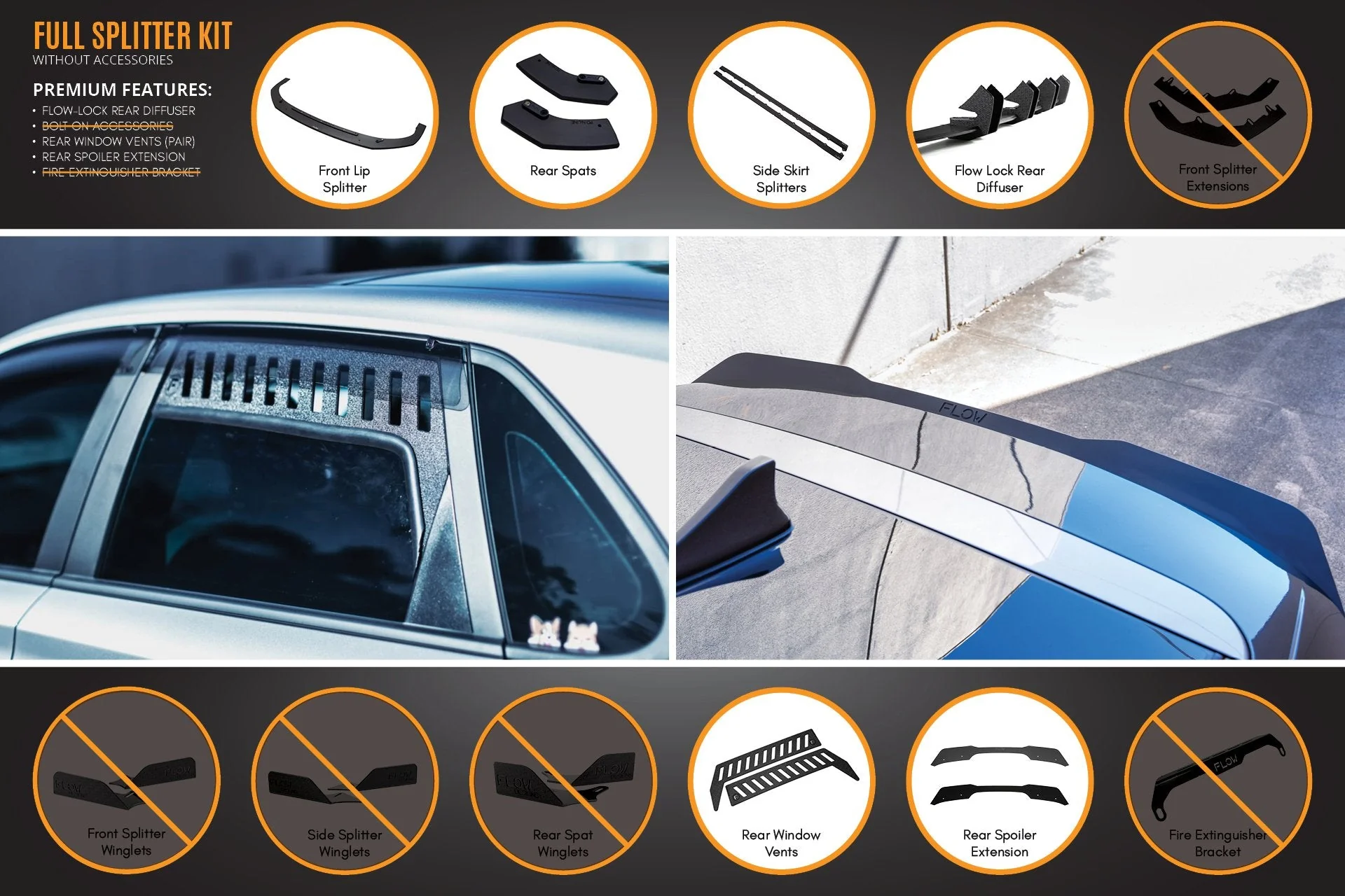 Flow Designs Hyundai i30 N Line Hatch PD (2018+) Full Splitter Lip Set - Image 6