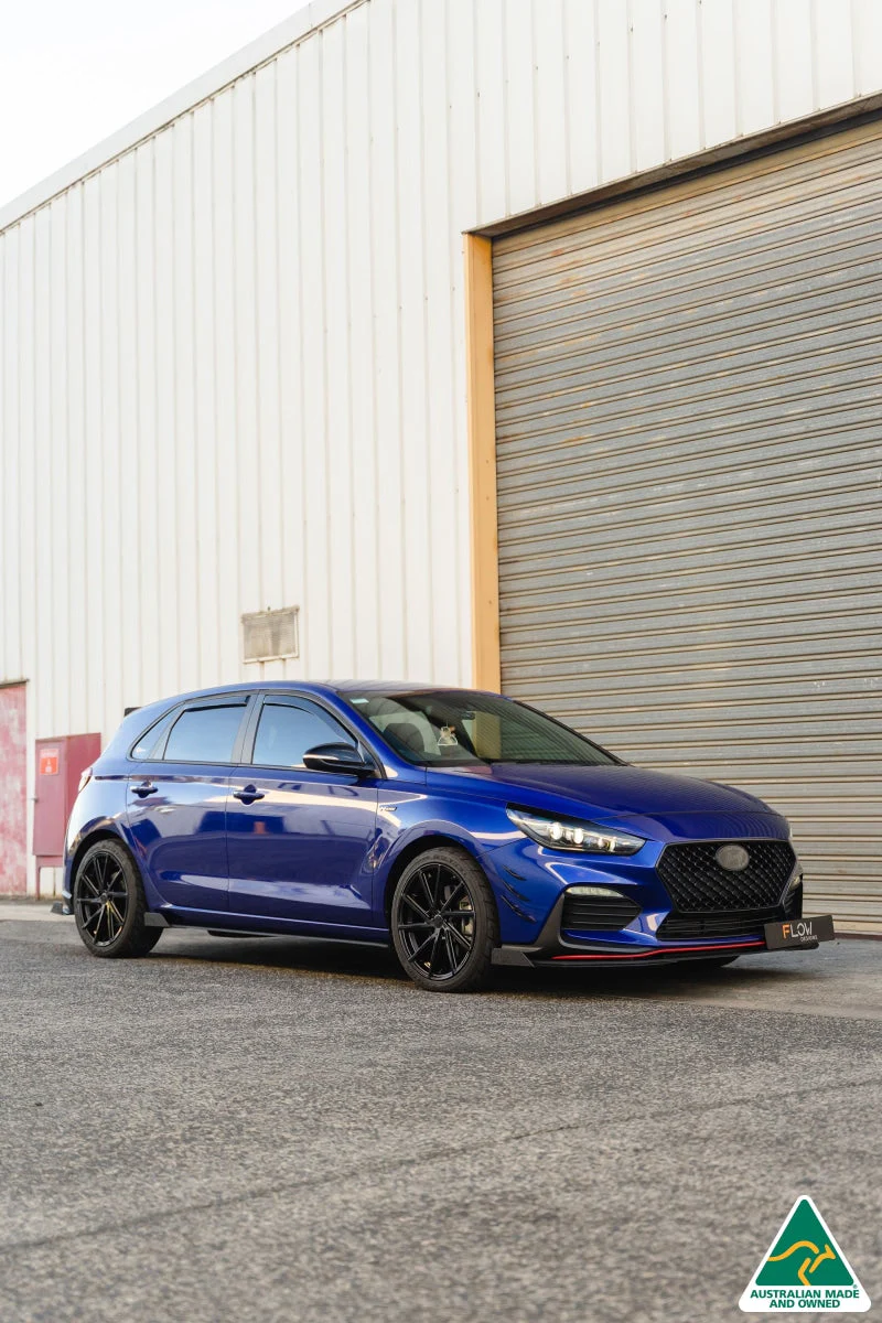 Flow Designs i30 N Line Hatch PD (2018+) Side Skirt Splitters [GLOSS BLACK] - Pair - Image 11