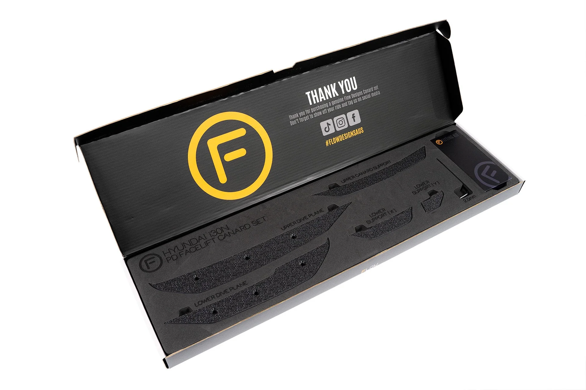 Flow Designs i30N PD FL Front Bumper Canards - Image 21