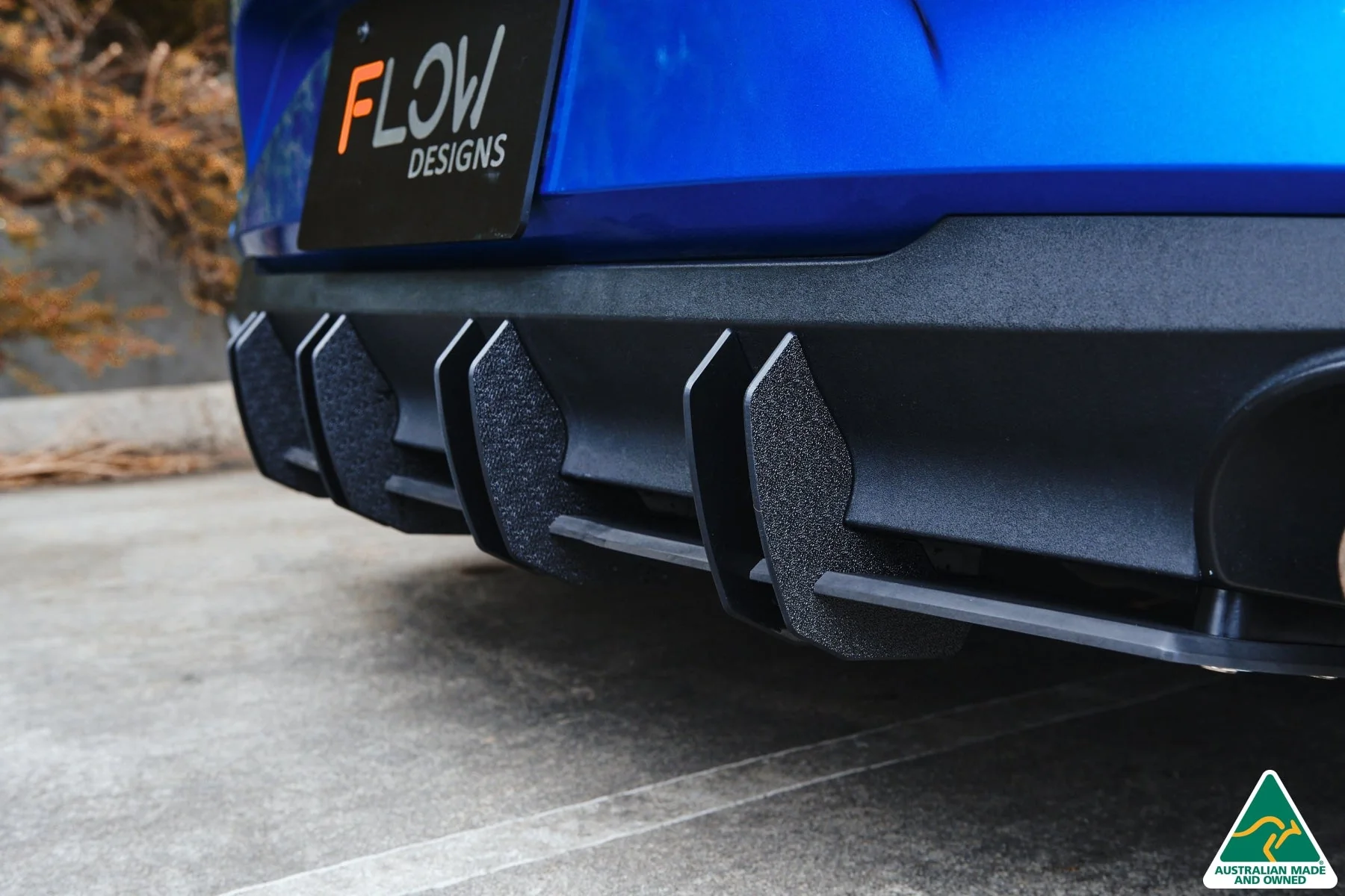 Flow Designs i30 SR Hatch (2017-2018) Flow-Lock Rear Diffuser [GLOSS BLACK] - Image 2