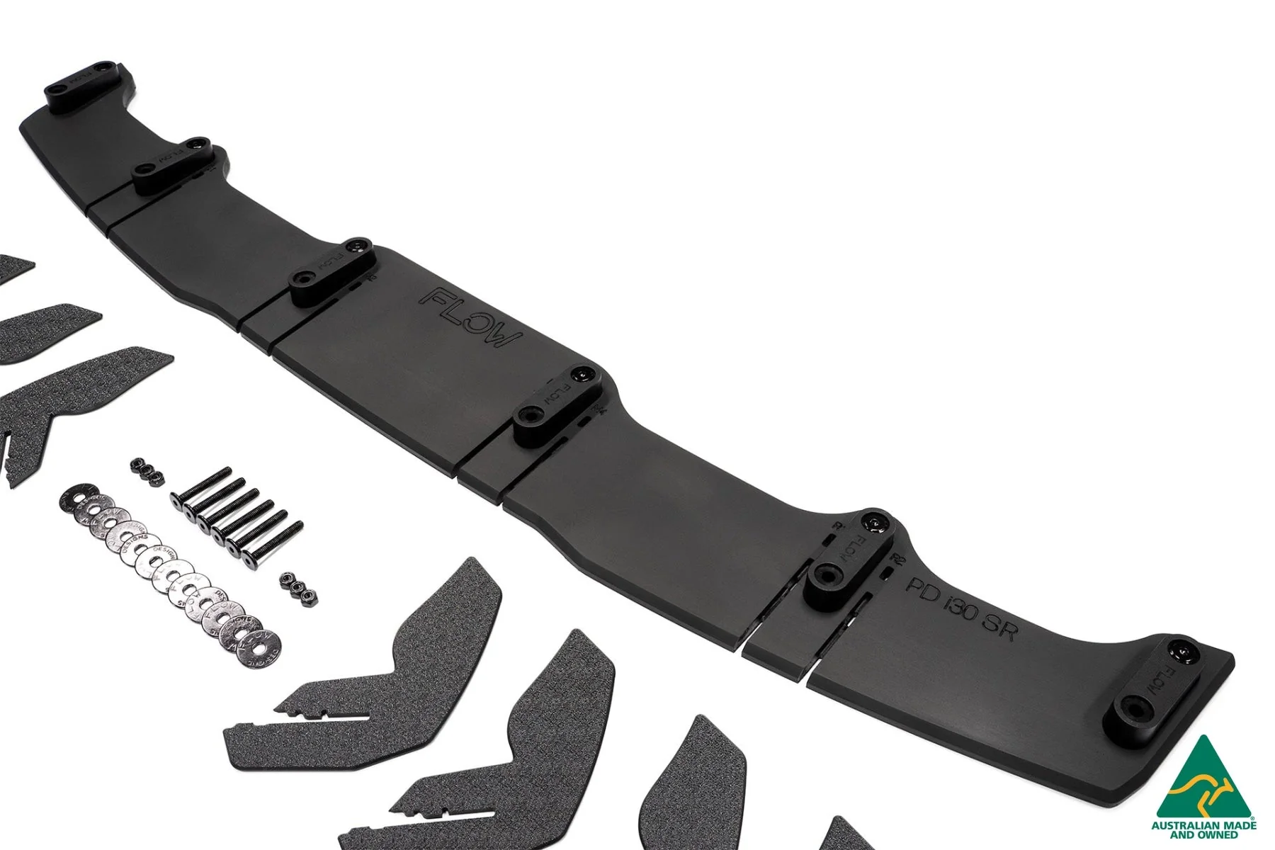 Flow Designs i30 SR Hatch (2017-2018) Flow-Lock Rear Diffuser [GLOSS BLACK] - Image 7
