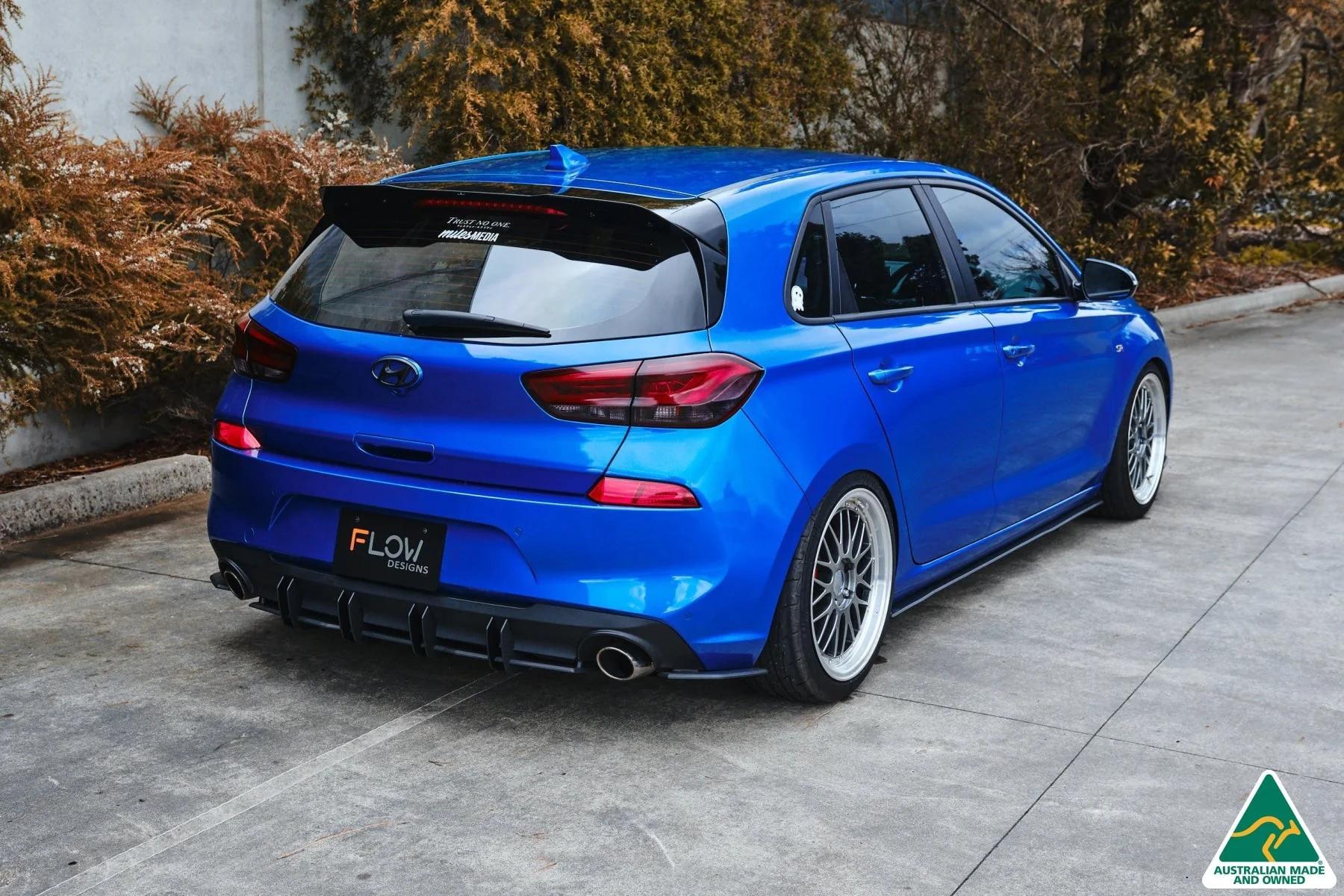 Flow Designs i30 SR Hatch (2017-2018) Flow-Lock Rear Diffuser [GLOSS BLACK] - Image 12