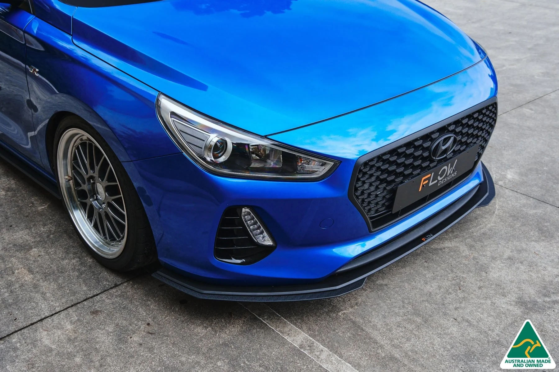 Flow Designs i30 SR Hatch (2017-2018) Front Lip Splitter Extensions - Pair - Image 2