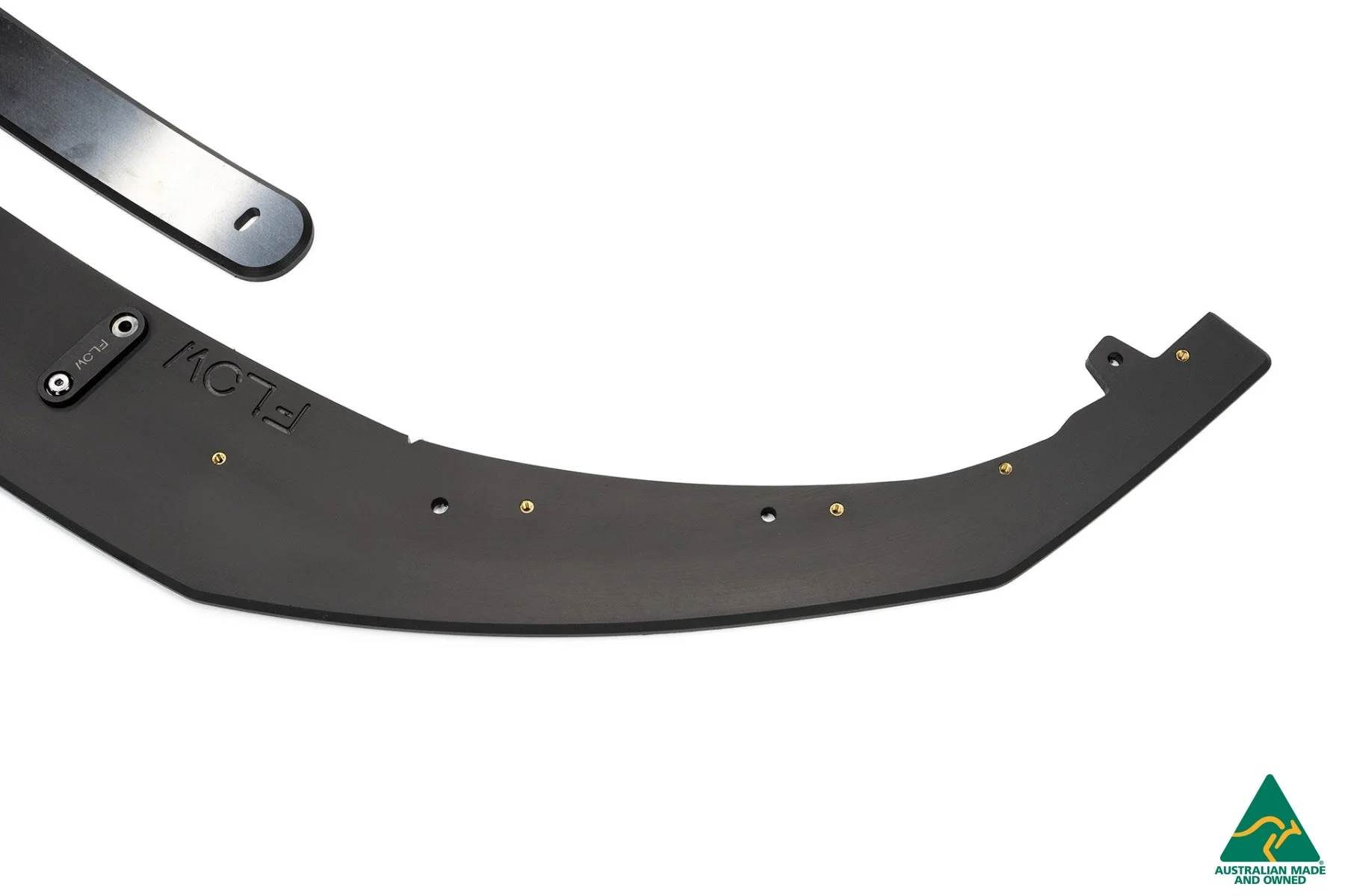 Flow Designs i30 SR Hatch (2017-2018) Front Lip Splitter & Mounting Brace [GLOSS BLACK] - Image 3