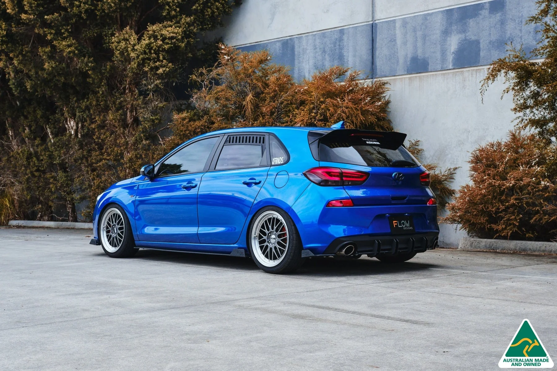 Flow Designs i30 SR Hatch (2017-2018) Rear Spats [GLOSS BLACK] - Pair - Image 6