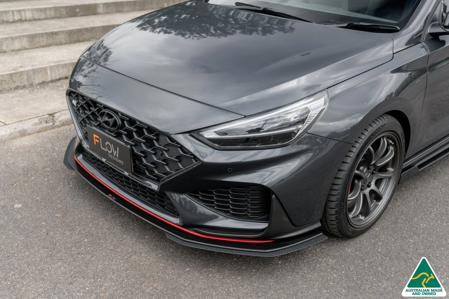 Flow Designs i30N Fastback PD FL (2022+) Front Lip Splitter Extensions - Pair - Image 4