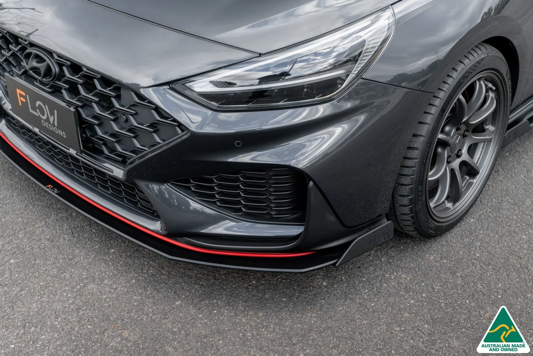 Flow Designs i30N Fastback PD FL (2022+) Front Lip Splitter Winglets - Pair - Image 4
