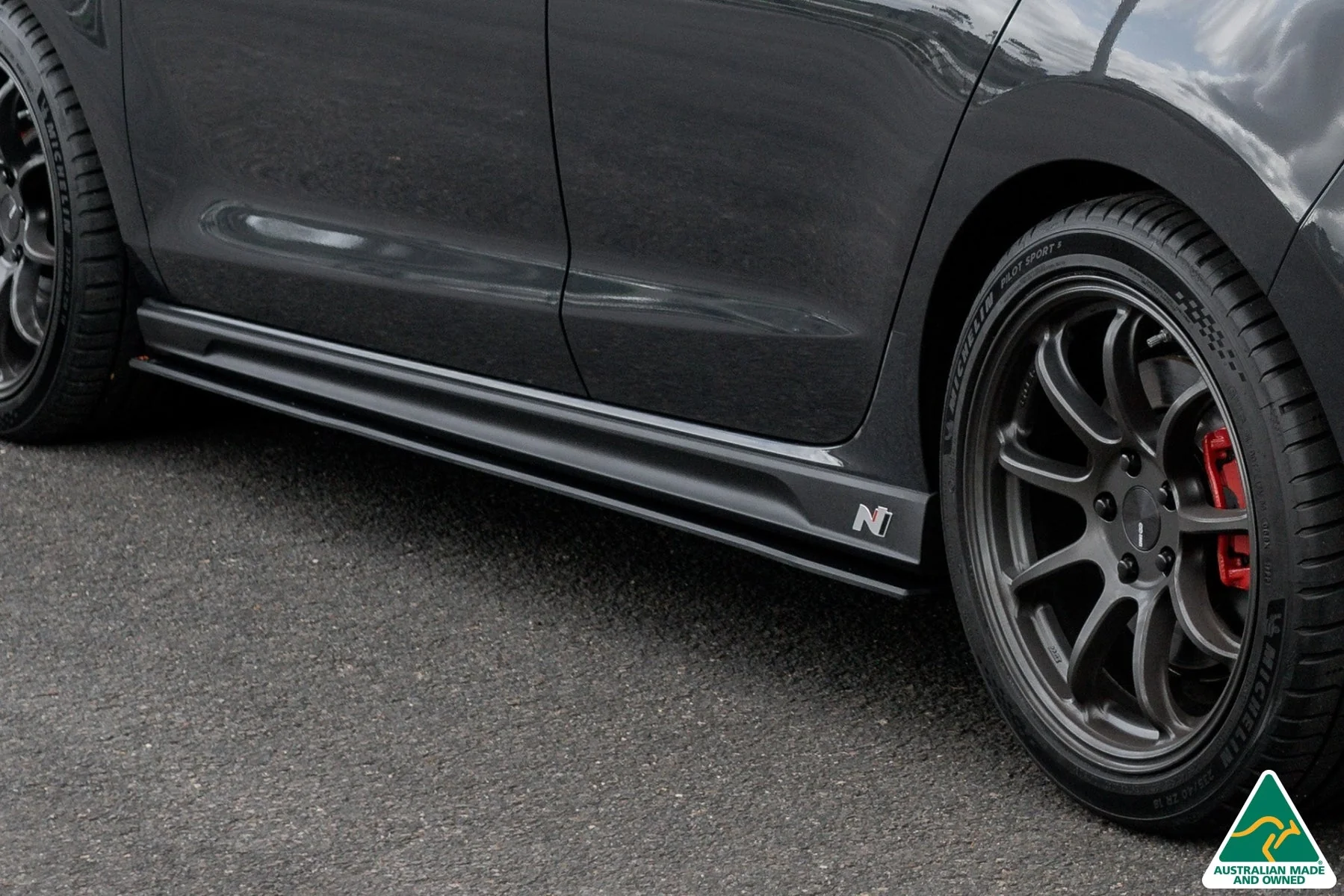 Flow Designs i30N Fastback PD FL (2022+) Side Skirt Splitters [GLOSS BLACK] - Pair - Image 7