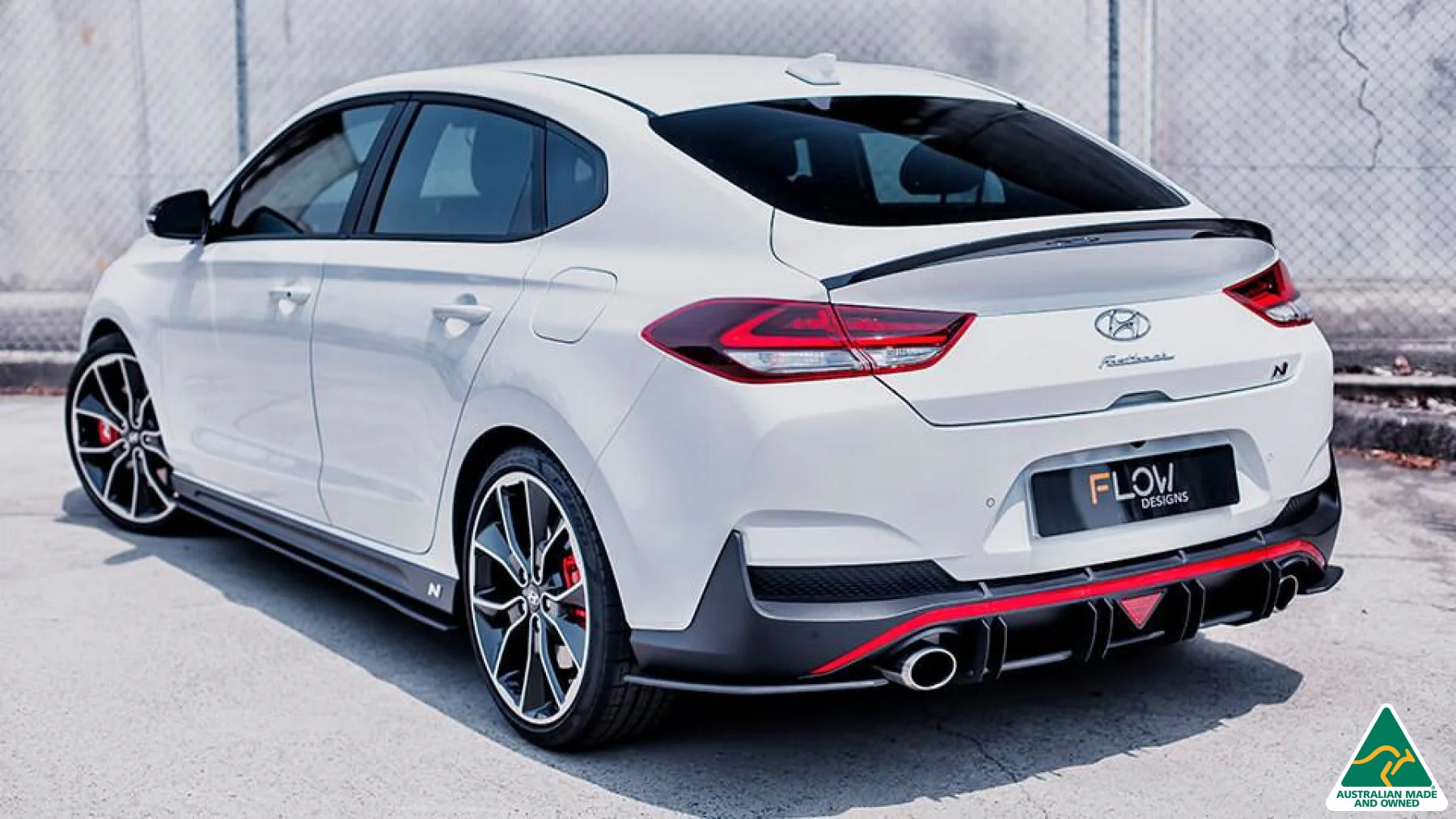 Flow Designs i30N Fastback PD Side Skirt Splitters [GLOSS BLACK] - Pair - Image 3