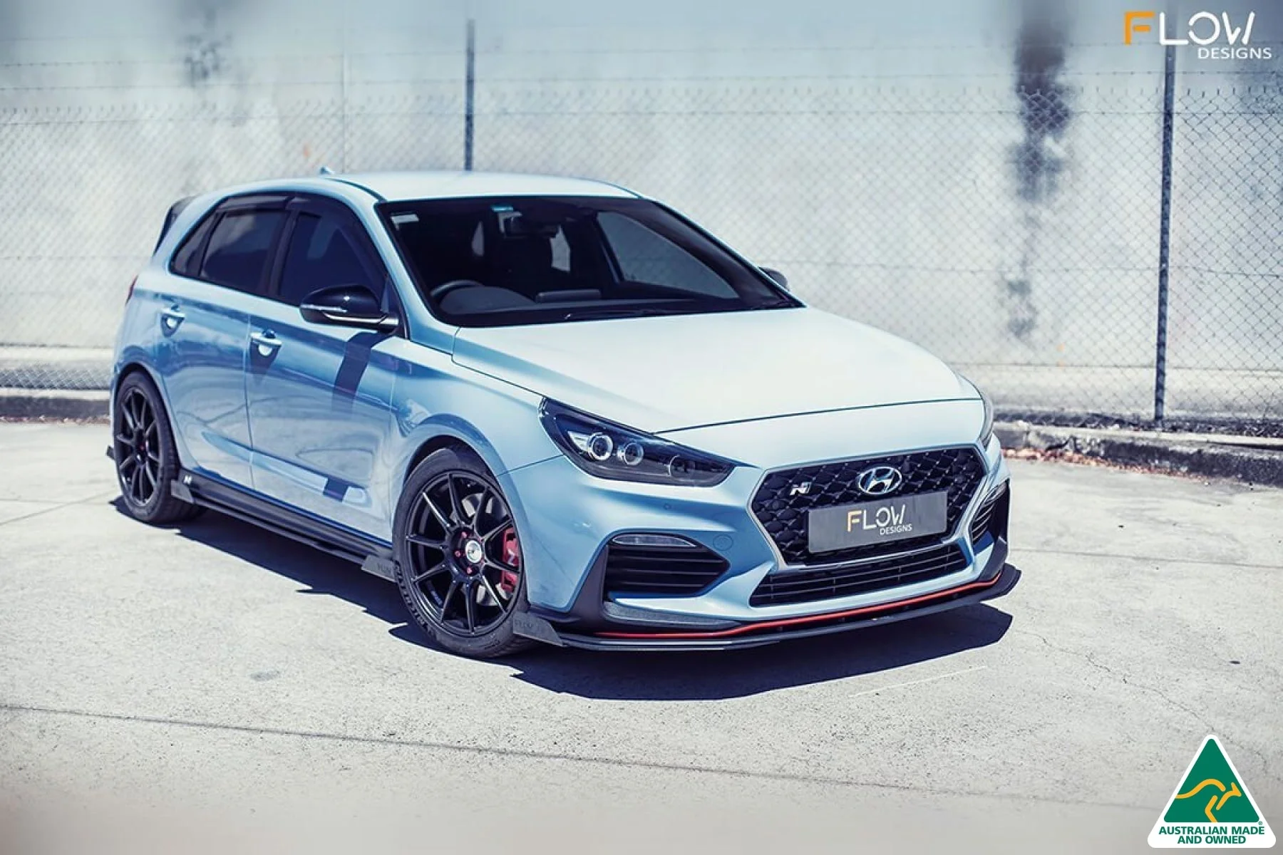 Flow Designs i30N Hatch PD (2018-2020) Front Lip Splitter Winglets - Pair - Image 2