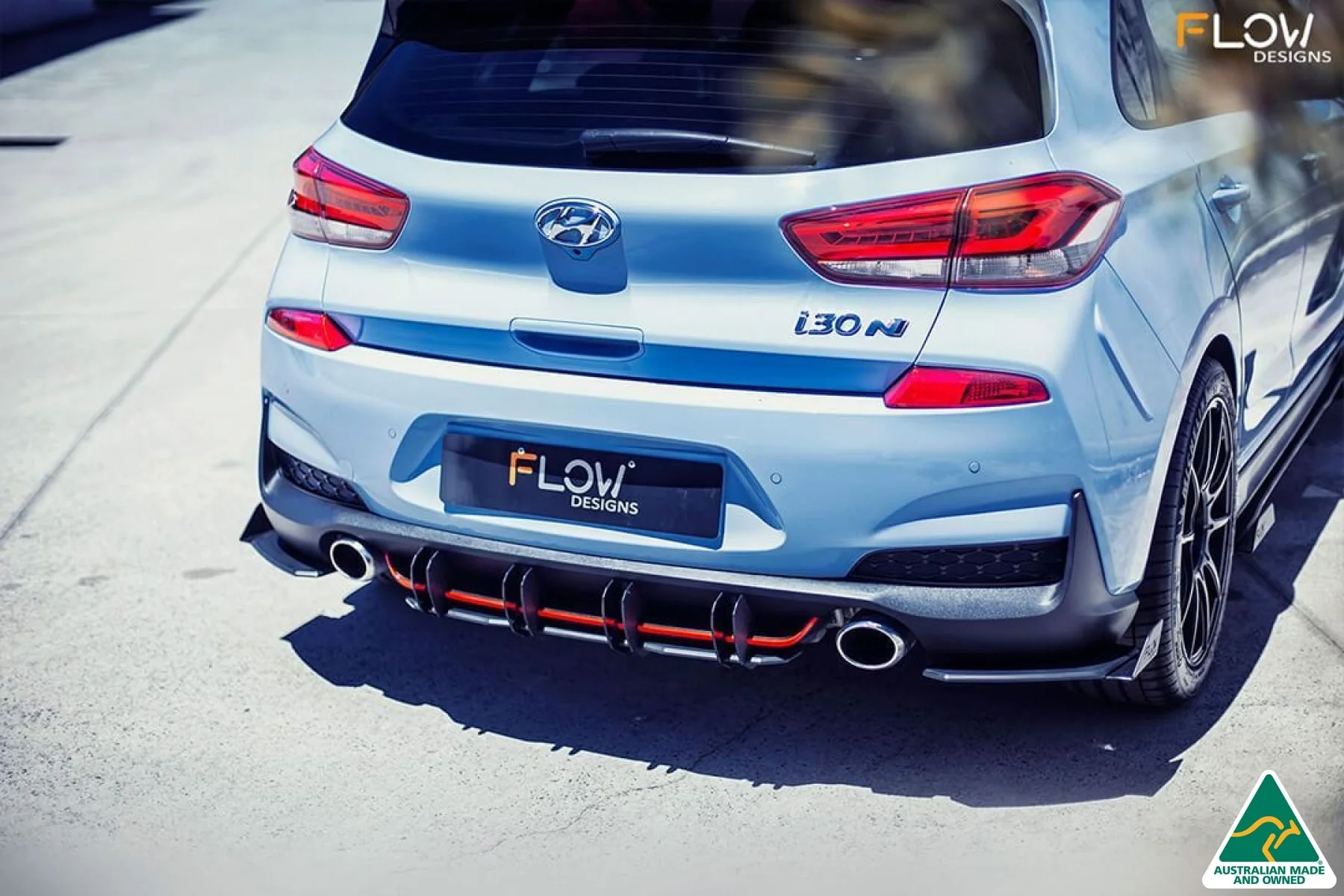 Flow Designs i30N Hatch PD (2018-2020) Rear Spat Winglets - Pair - Image 2