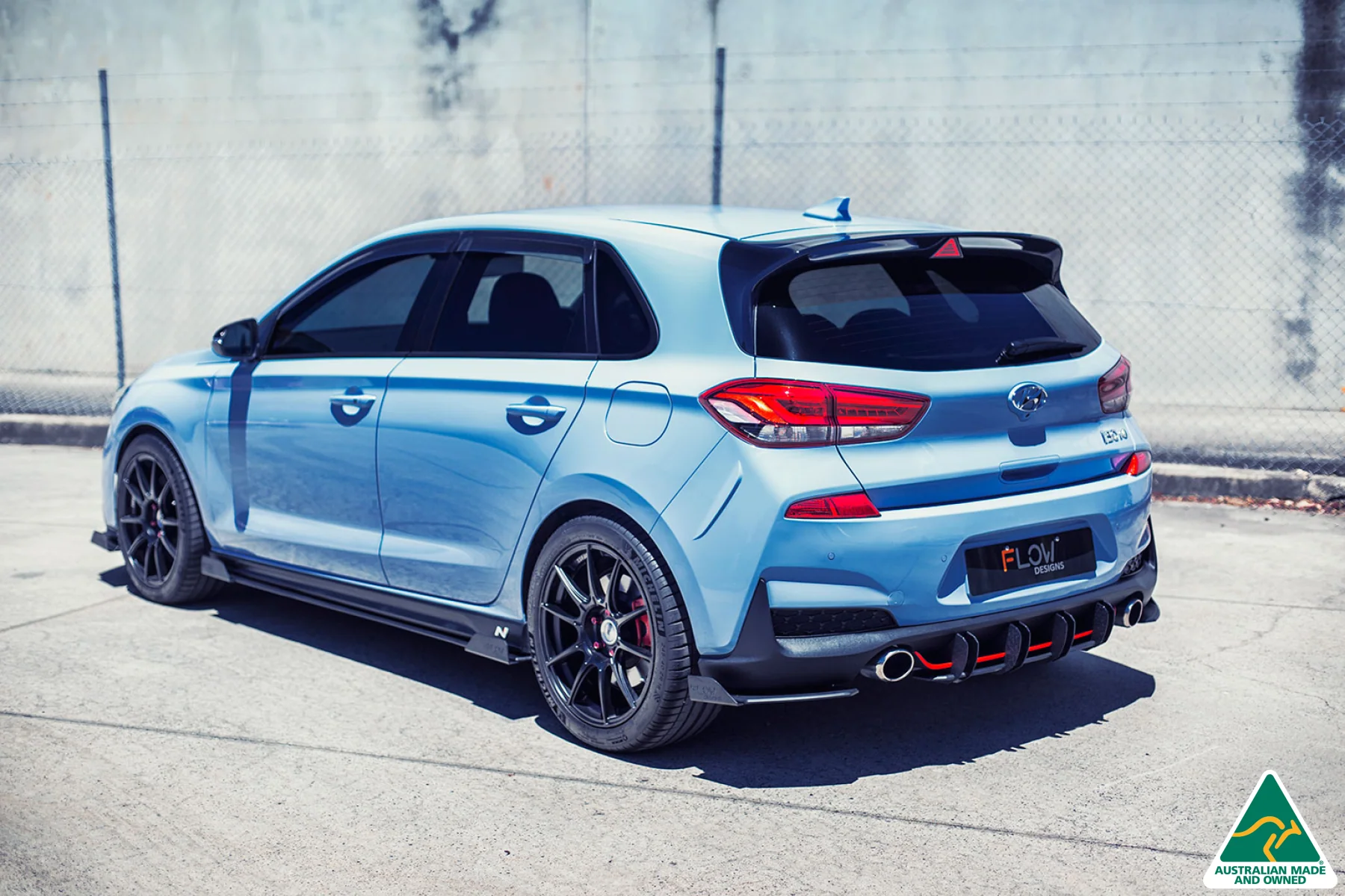 Flow Designs i30N Hatch PD (2018-2020) Side Skirt Splitter Winglets - Pair - Image 2
