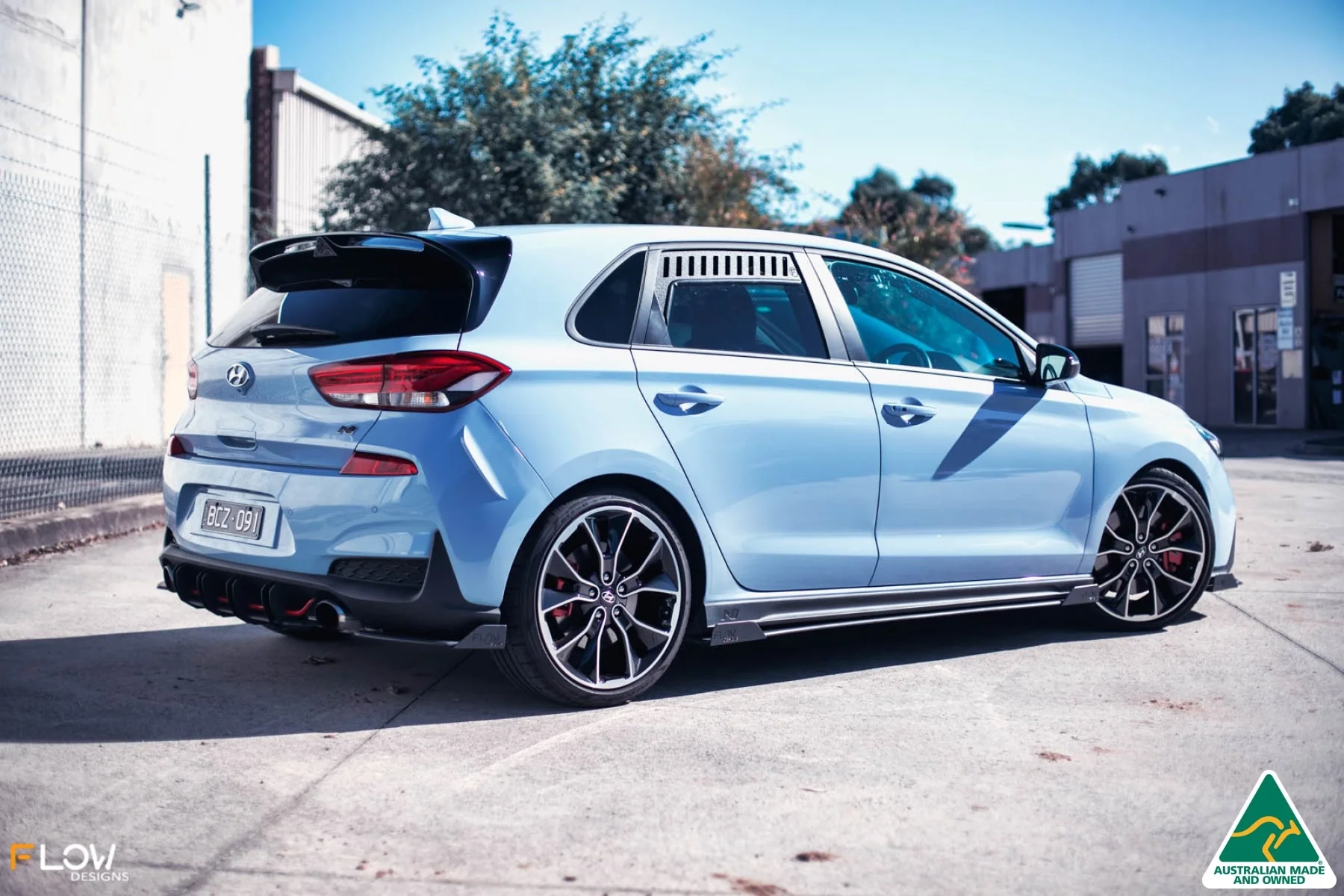 Flow Designs i30N Hatch PD (2018-2020) Side Skirt Splitter Winglets - Pair - Image 6