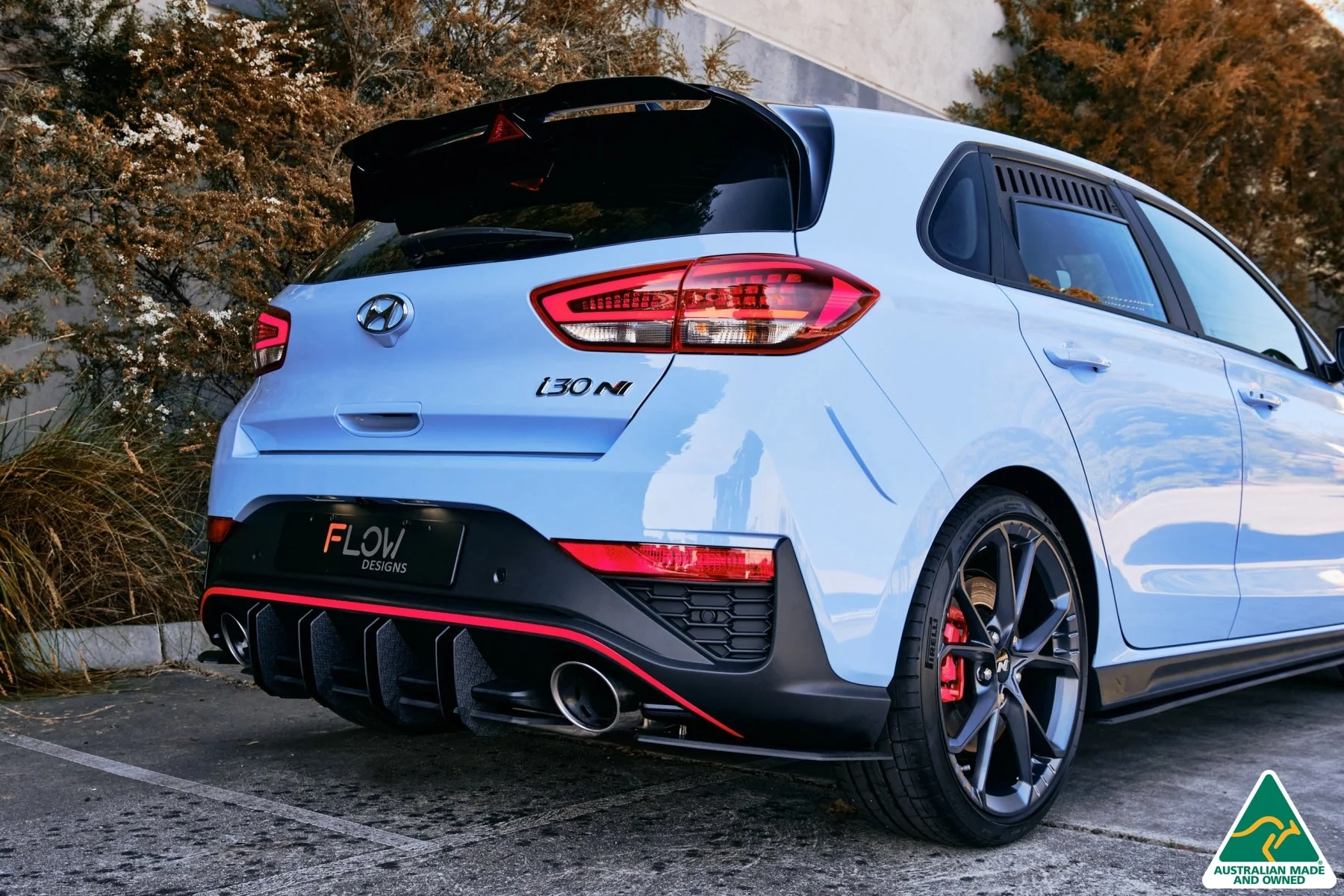 Flow Designs i30N Hatch PD FL (2021) Flow-Lock Rear Diffuser [GLOSS BLACK] - Image 4