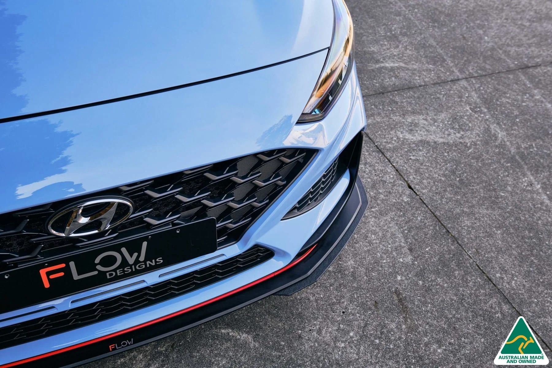 Flow Designs i30N Hatch PD FL (2021) Front Lip Splitter Extensions - Pair - Image 4