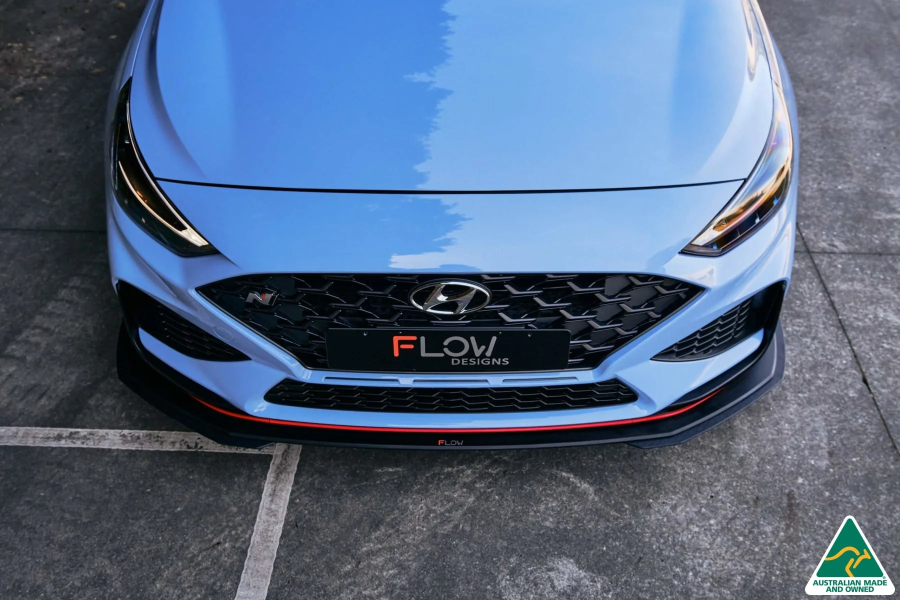 Flow Designs i30N Hatch PD FL (2021) Front Lip Splitter Extensions - Pair - Image 6