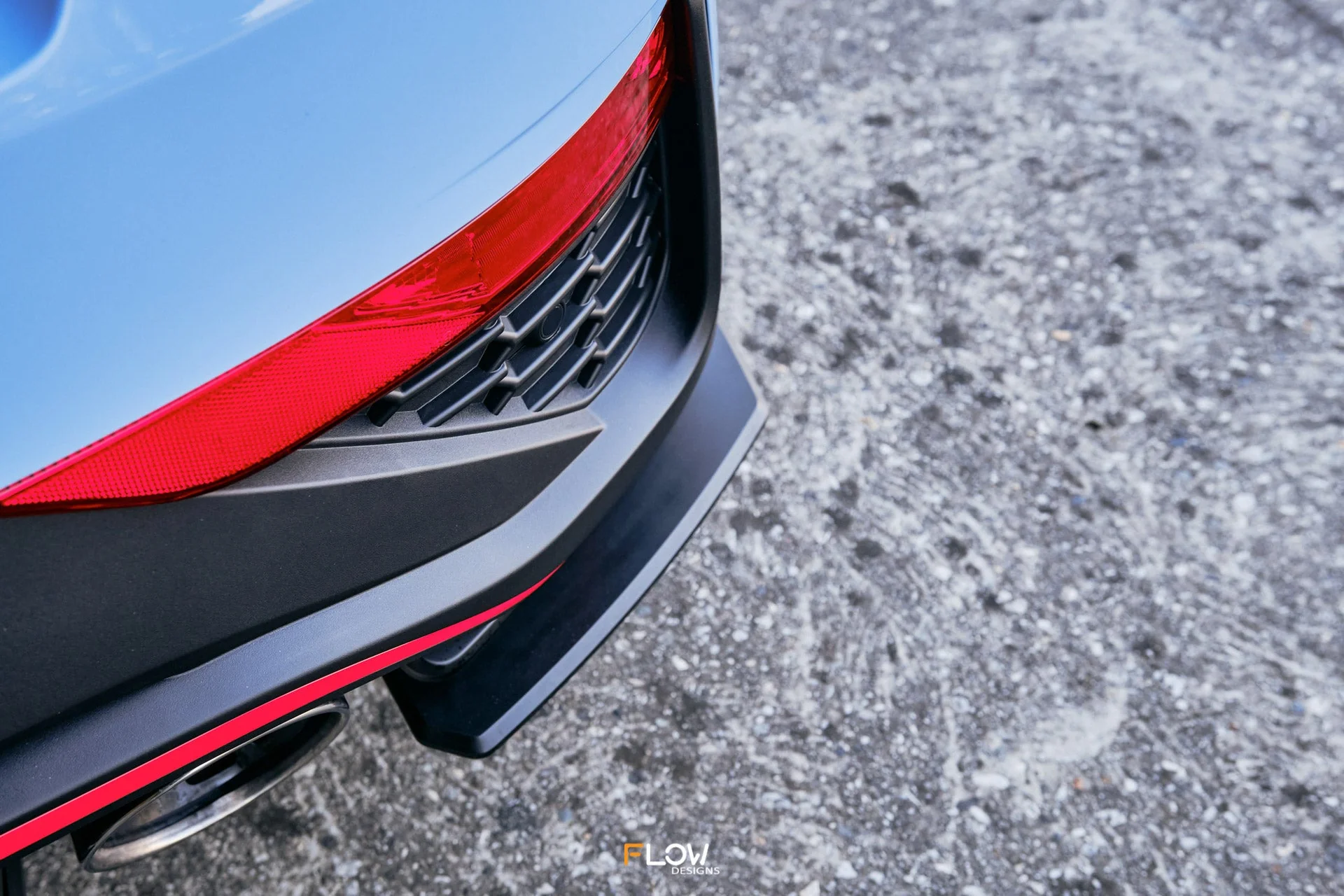 Flow Designs i30N Hatch PD FL (2021) Rear Spats [GLOSS BLACK] - Pair - Image 2