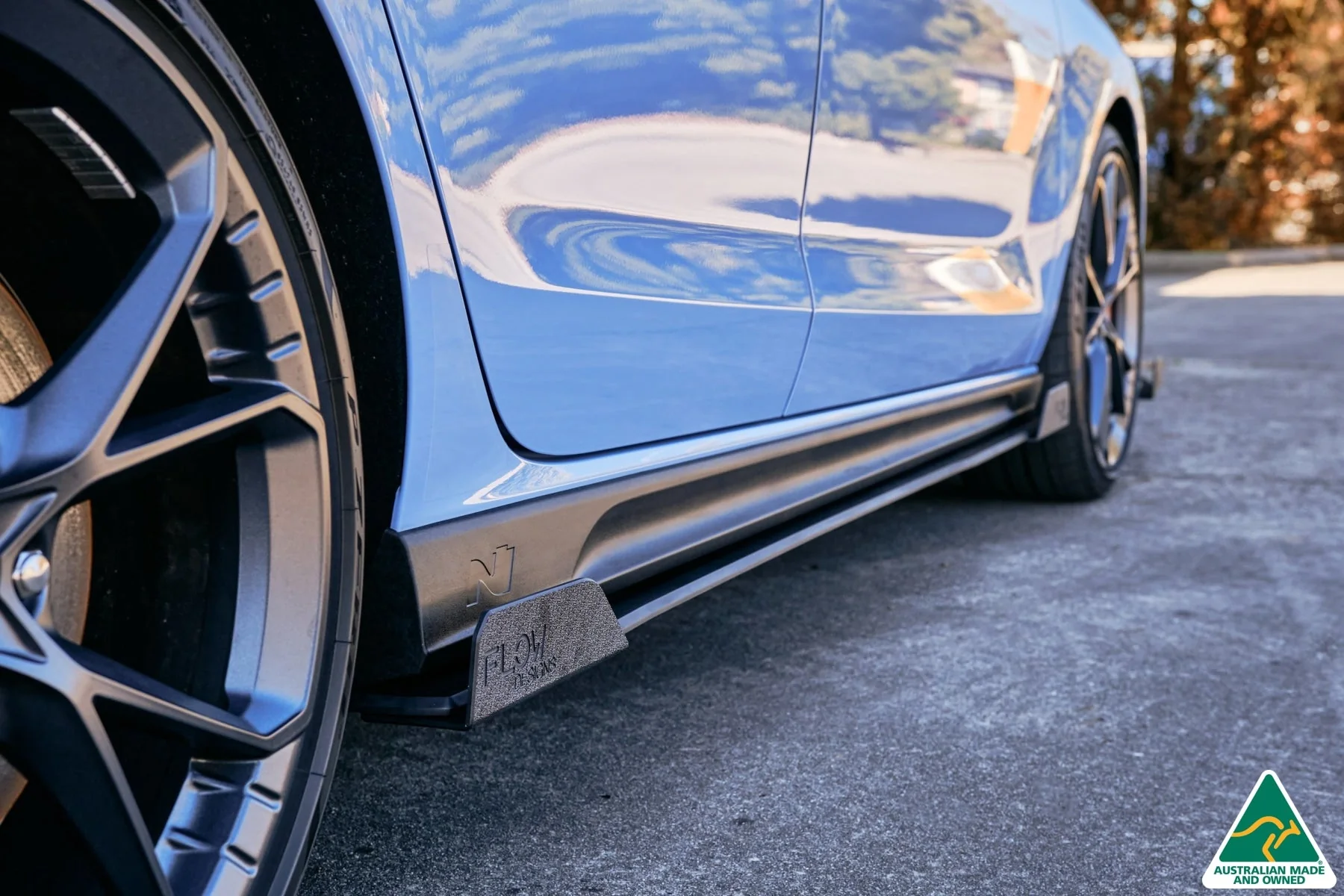 Flow Designs i30N Hatch PD FL (2021) Side Skirt Splitters [GLOSS BLACK] - Pair - Image 4