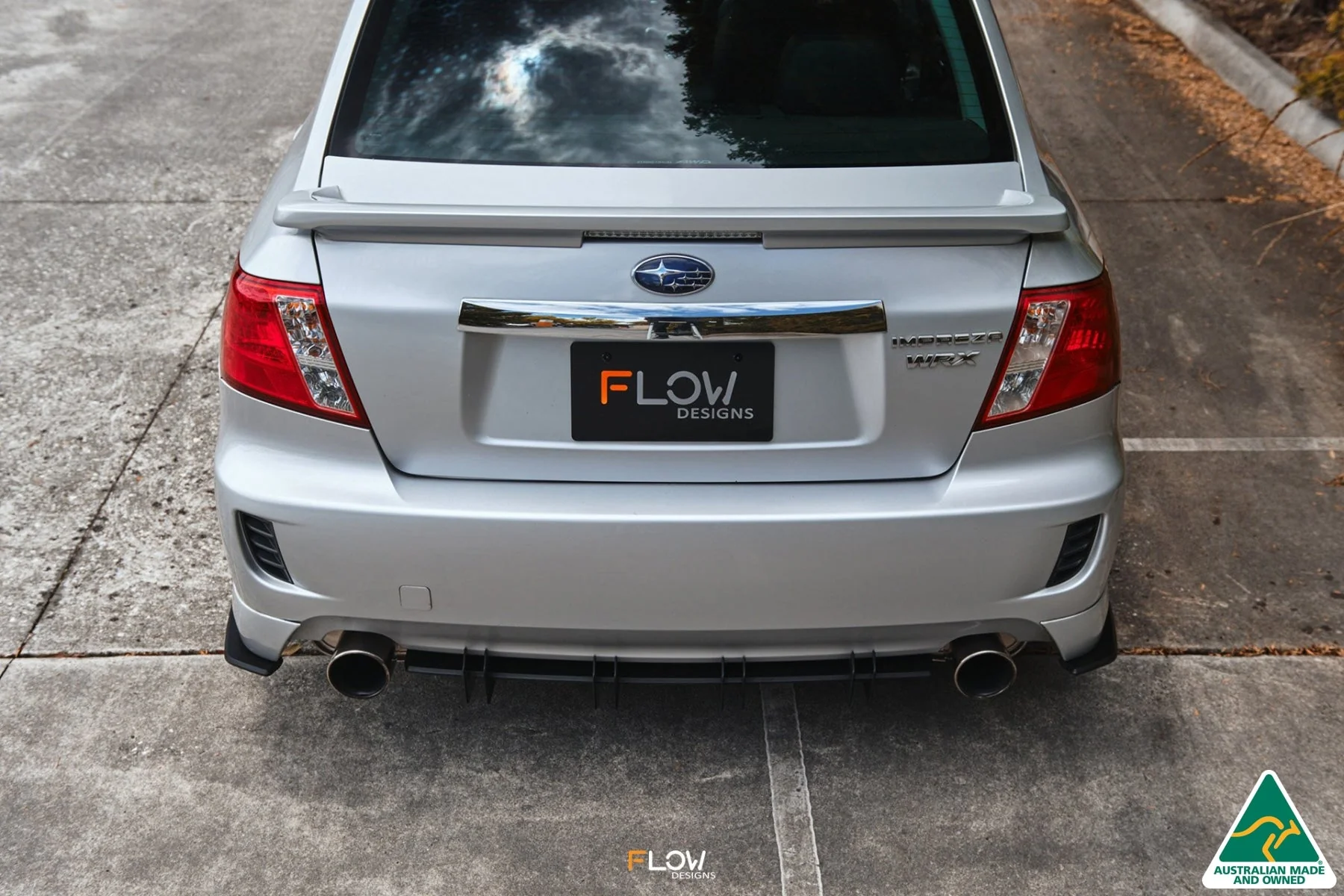 Flow Designs Flow-Lock Rear Diffuser for Subaru Impreza WRX/RS G3 Sedan PFL - Image 4
