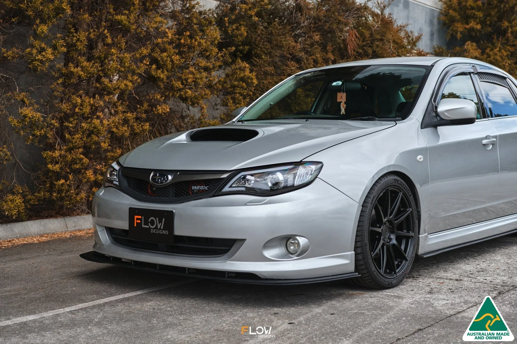 Flow Designs Front Lip Spitter Extensions for Subaru Impreza WRX/RS G3 Sedan PFL [Pair] - Image 6