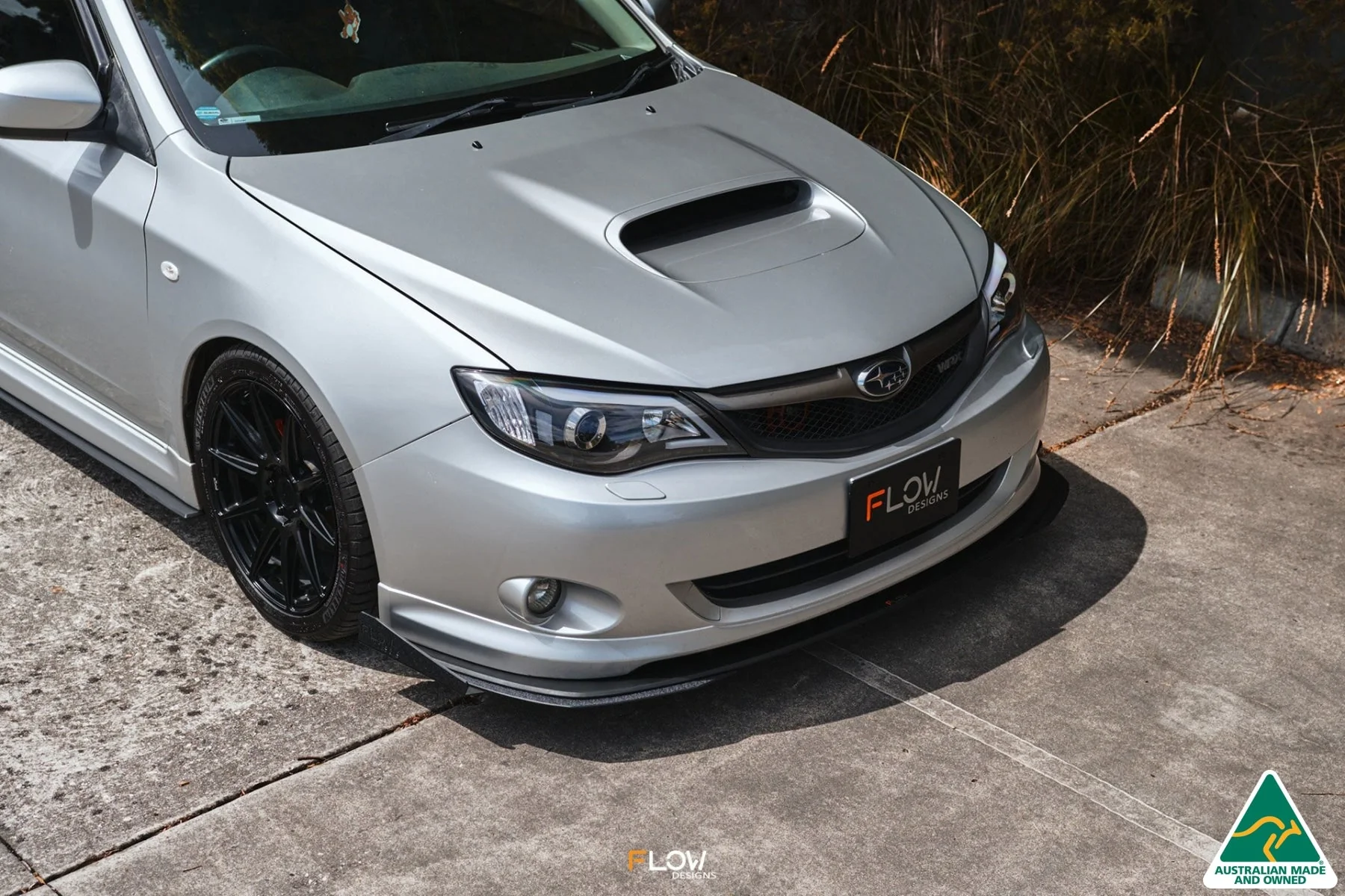 Flow Designs Front Lip Splitter & Mounting Brace for Subaru Impreza WRX/RS G3 Sedan PFL - Image 10
