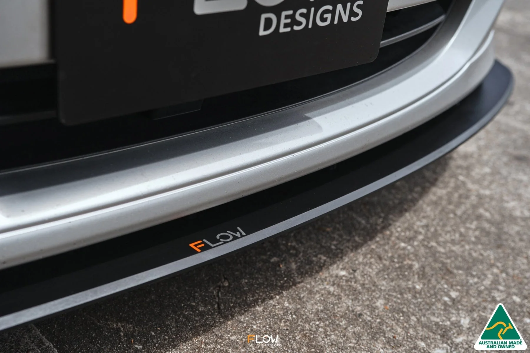 Flow Designs Front Lip Splitter & Mounting Brace for Subaru Impreza WRX/RS G3 Sedan PFL - Image 2