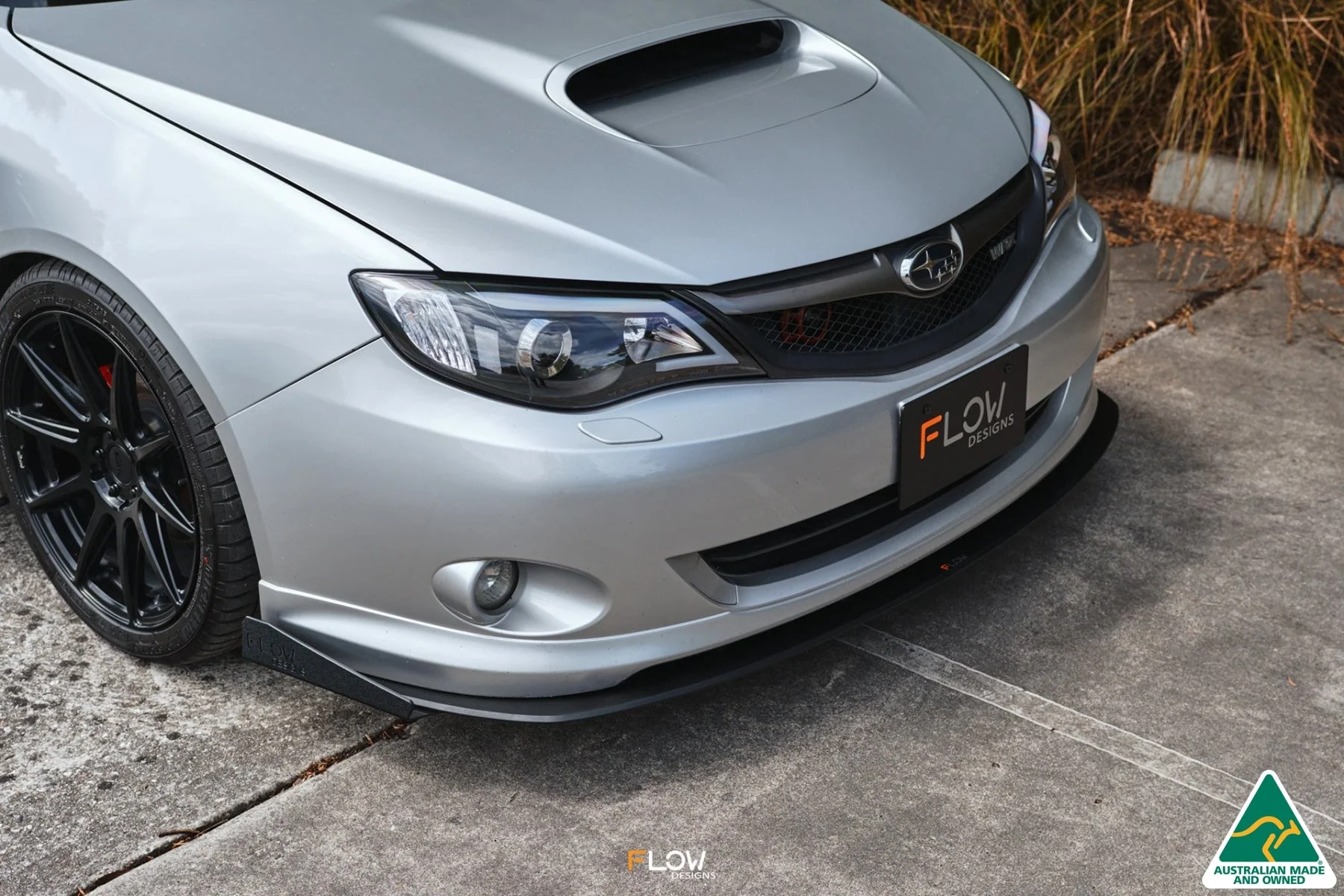 Flow Designs Front Lip Splitter Winglets for Subaru Impreza WRX/RS G3 Sedan PFL [Pair] - Image 4