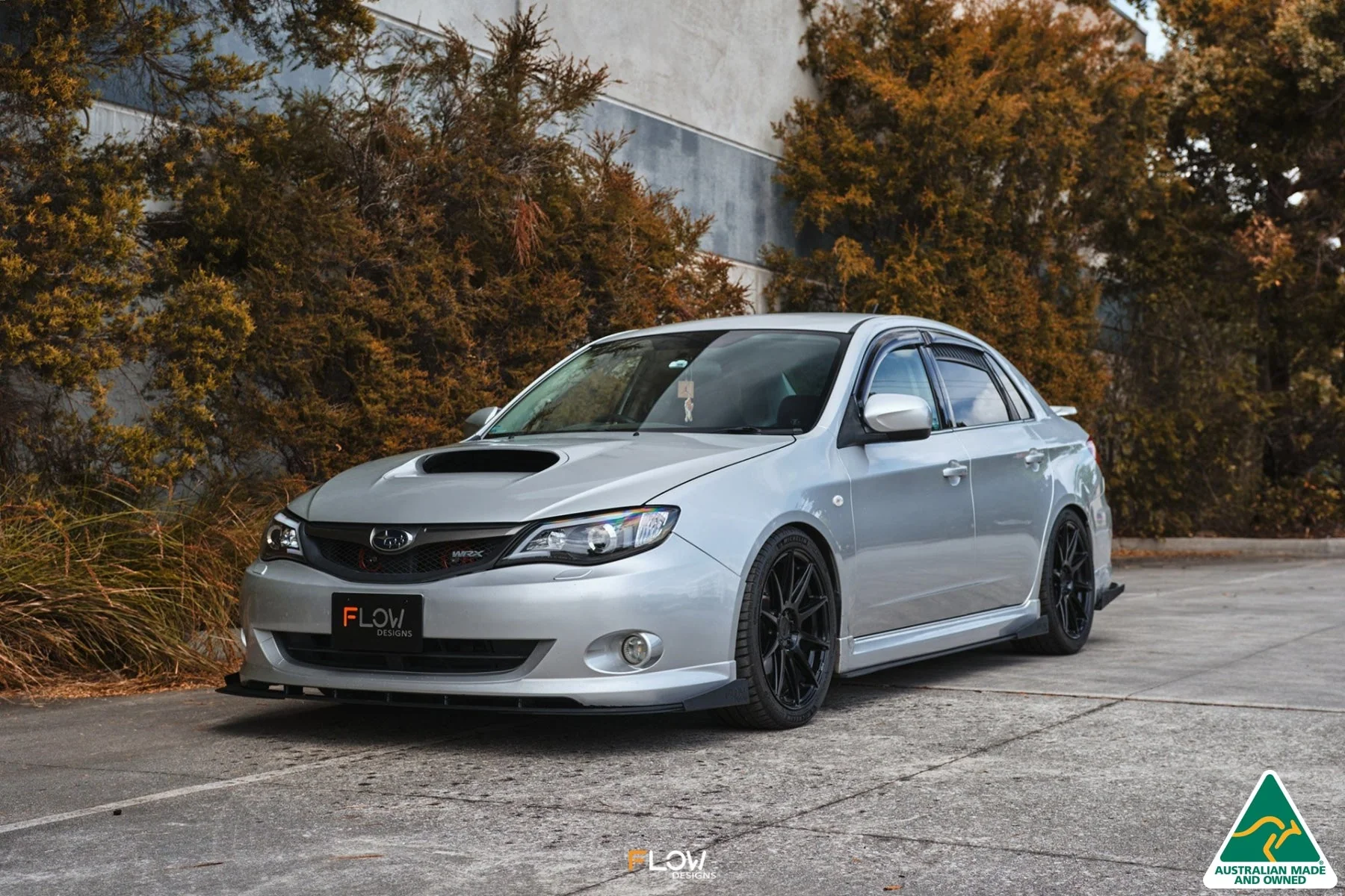 Flow Designs Front Lip Splitter Winglets for Subaru Impreza WRX/RS G3 Sedan PFL [Pair] - Image 6