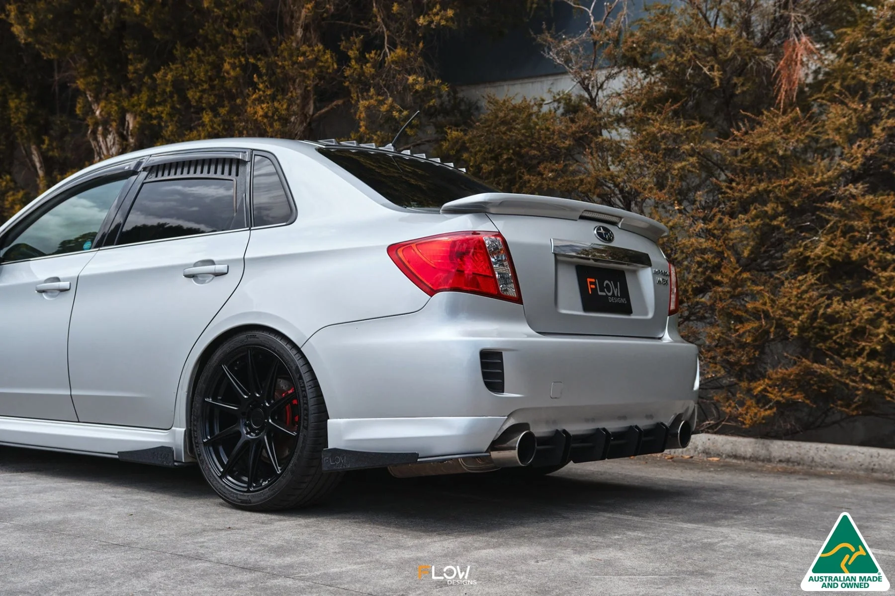 Flow Designs Rear Spat Winglets for Subaru Impreza WRX/RS G3 Sedan PFL [Pair] - Image 4