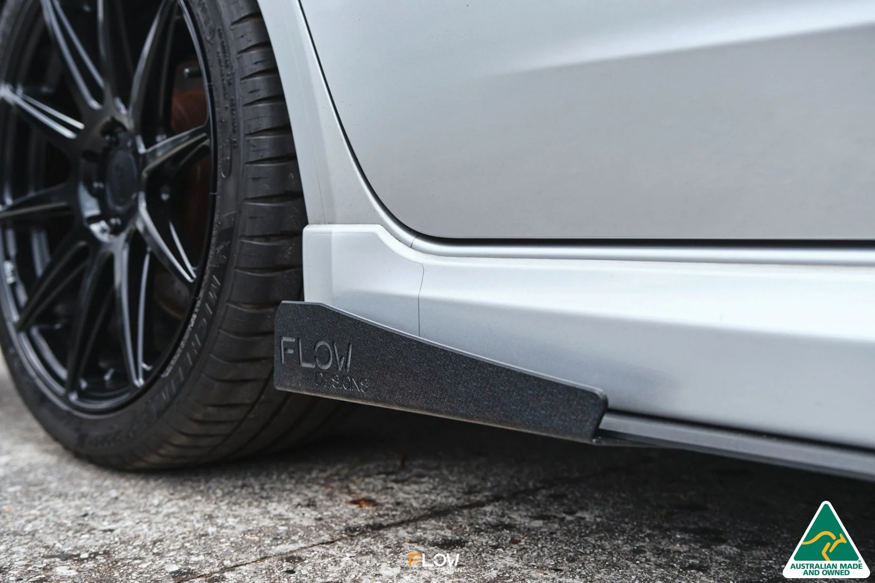 Flow Designs Side Skirt Splitter Winglets for Subaru Impreza WRX/RS G3 Sedan PFL [Pair] - Image 2