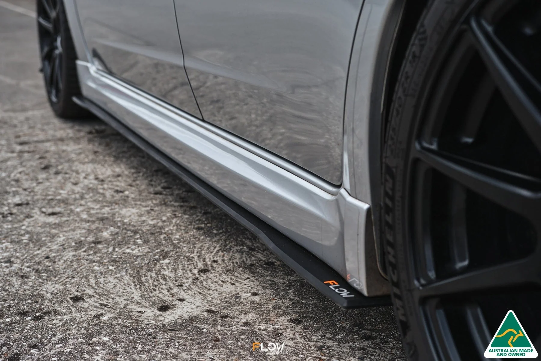 Flow Designs Side Skirt Splitters for Subaru Impreza WRX/RS G3 Sedan PFL [Pair] - Image 2