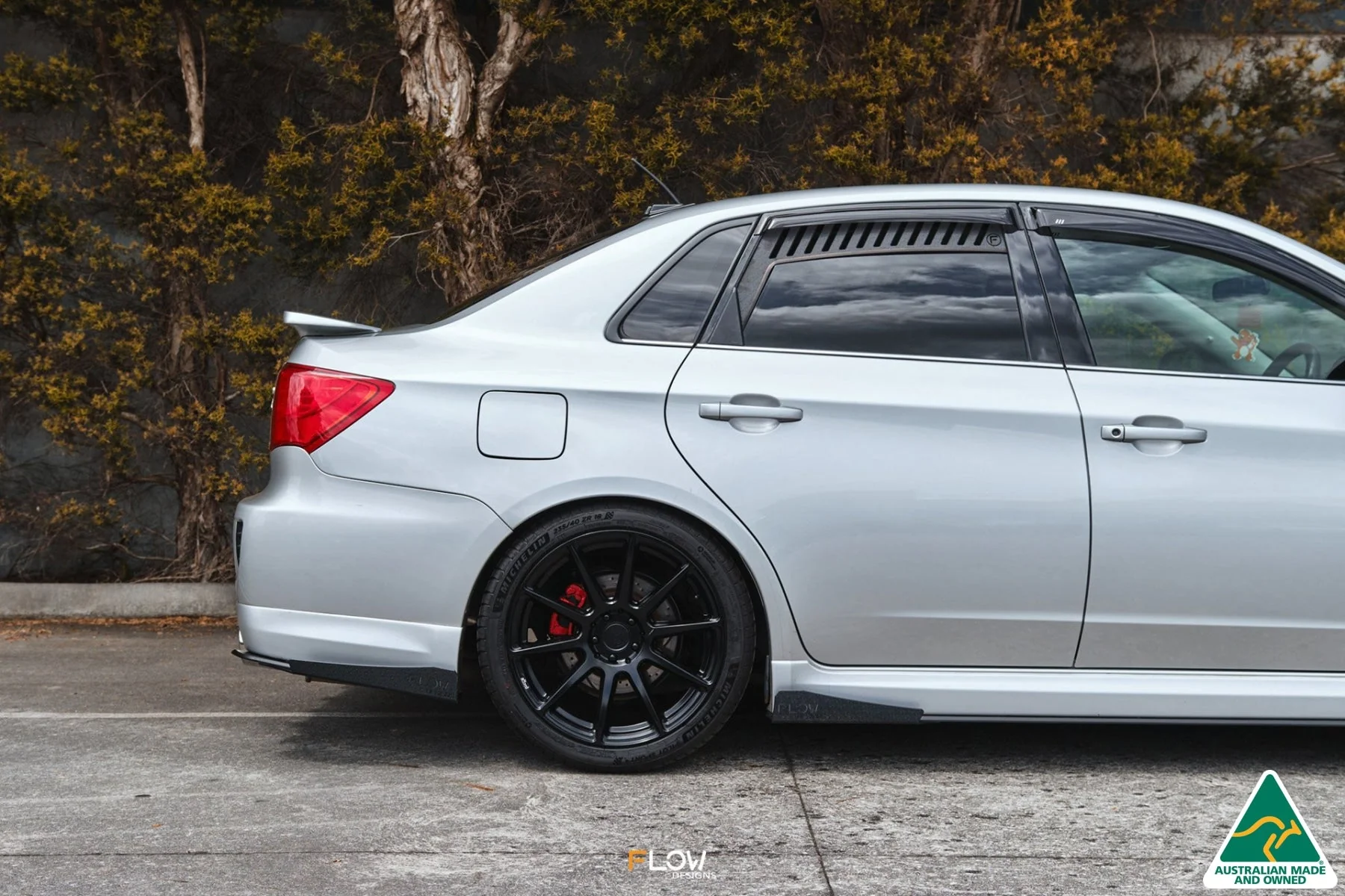 Flow Designs Side Skirt Splitters for Subaru Impreza WRX/RS G3 Sedan PFL [Pair] - Image 6