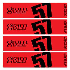 Rays Gram Lights Style Wheel Stickers 57DR 57CR - Image 4