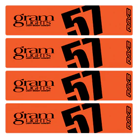 Rays Gram Lights Style Wheel Stickers 57DR 57CR - Image 6
