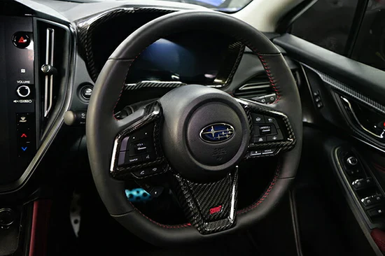 CARBON FIBRE STEERING WHEEL SWITCH COVER 3pcs, VB/VN WRX 2022+ - Image 2